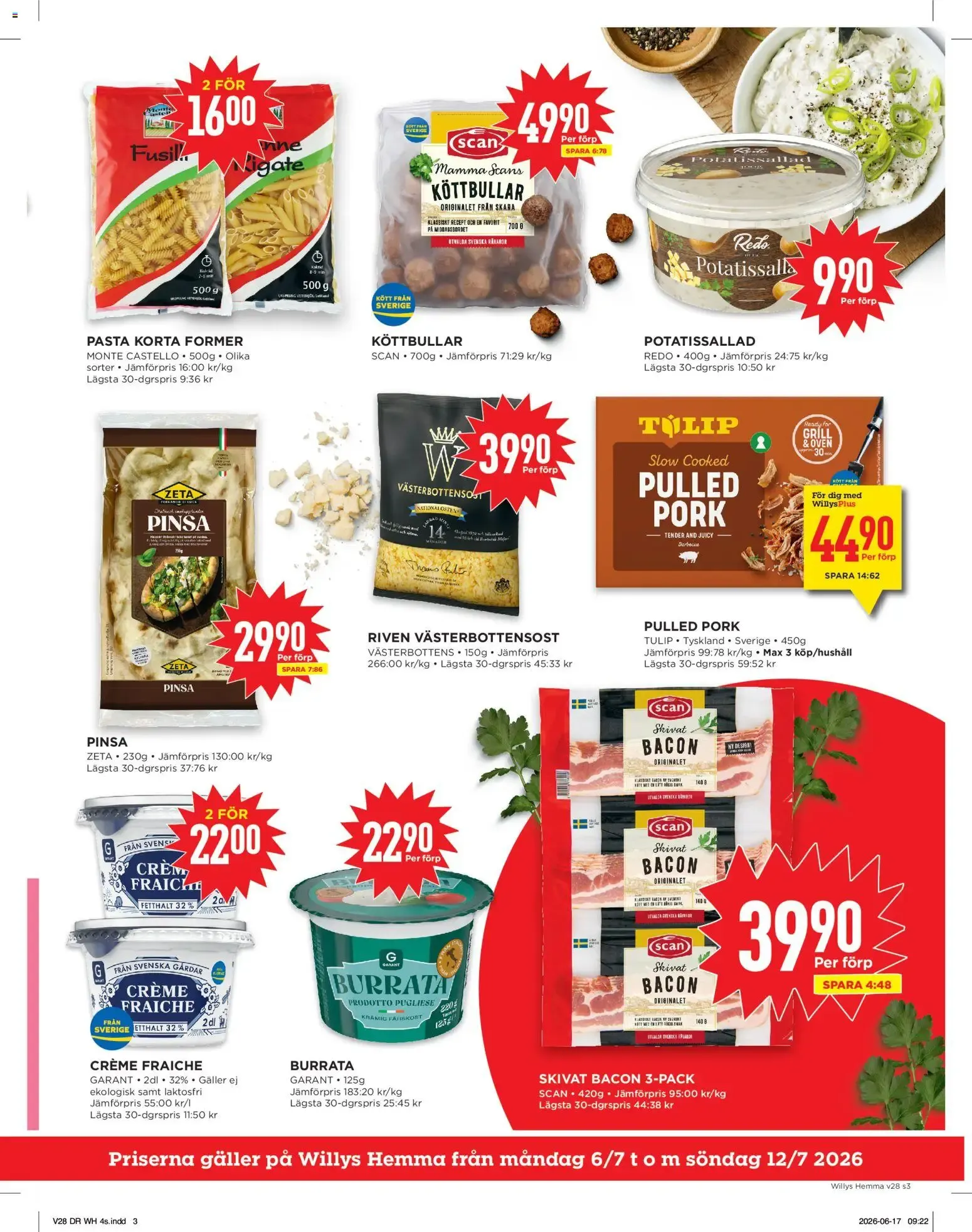 Willys erbjudanden Hemma från 06/07/2026 - 12/07/2026 > Reklamblad nuvarande rabatter från 6 juli till 12 juli 2026 - Reklamblad sidor 3