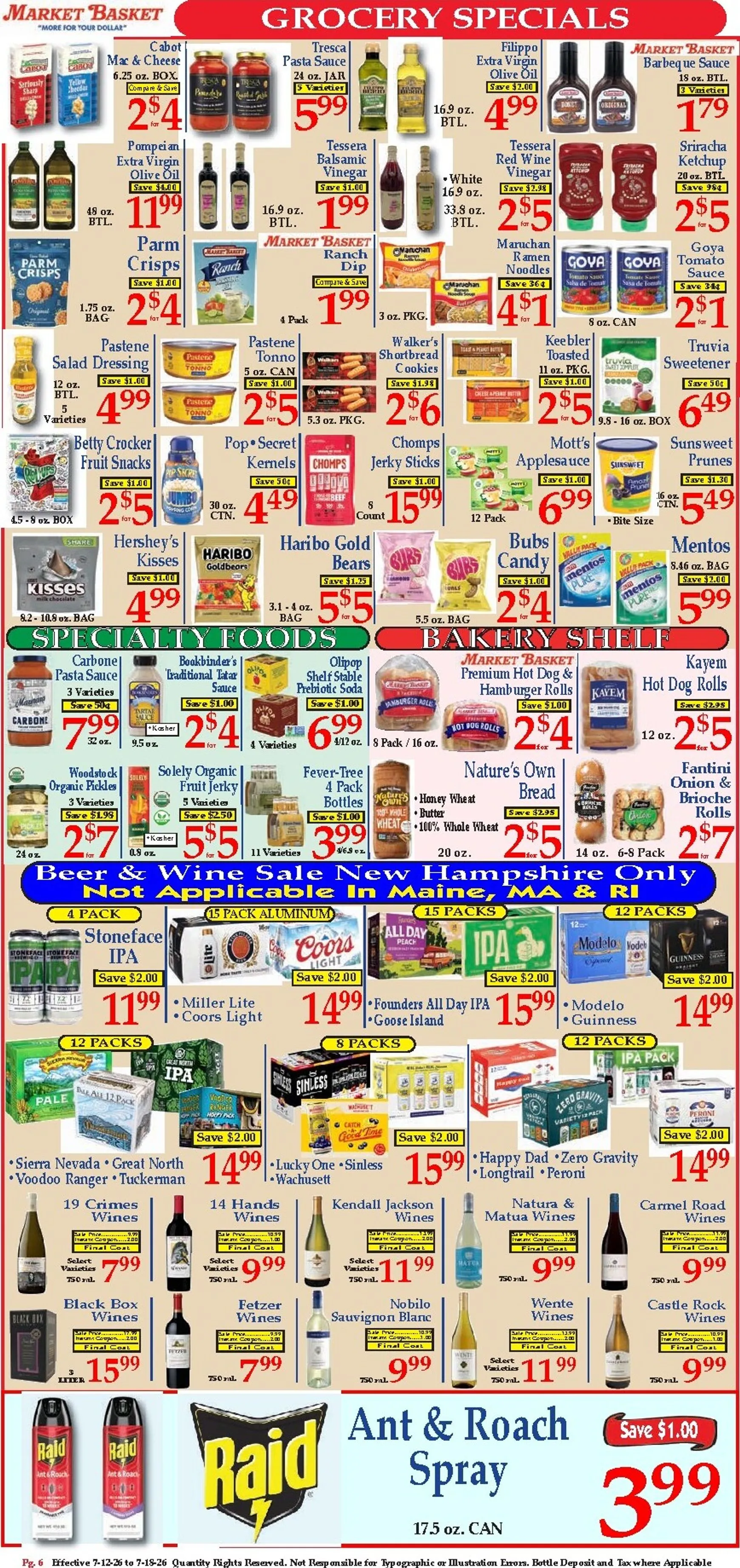 Weekly ad Current Market Basket leaflet valid from Sunday 07/12/2026 to Saturday 07/18/2026 from July 12 to July 18 2026 - Page 6