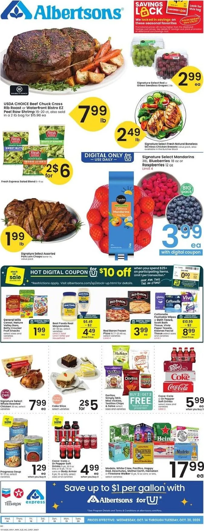 Future Albertsons flyer valid from Wednesday 10/14/2026 to Tuesday 10/20/2026