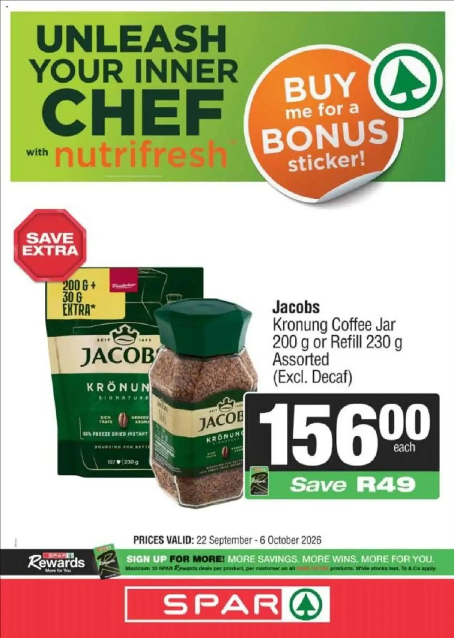 Spar - Unleash Your Inner Chef with Nutrifresh from 22 September to 6 October 2026 - Catalogue Page 8
