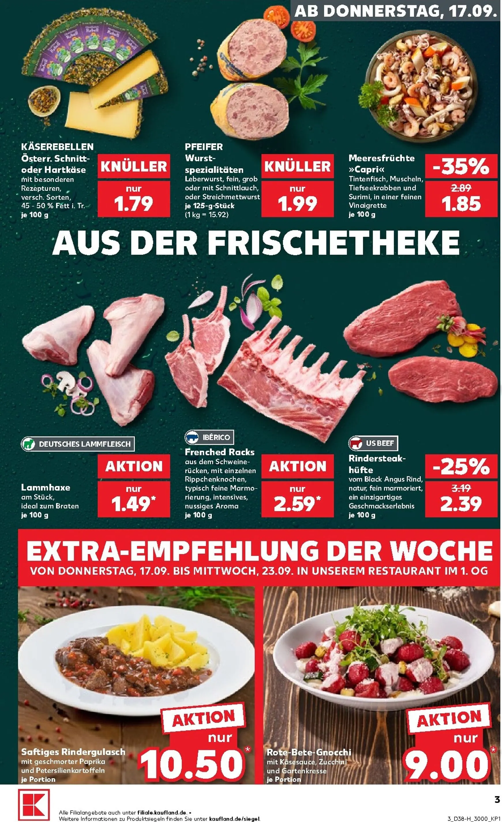 Kaufland - Extra angebote Prospekt nächste Woche – von Donnerstag 17.09.2026 bis Mittwoch 23.09.2026 von 17. September bis 23. September 2026 - Prospekt seite 3