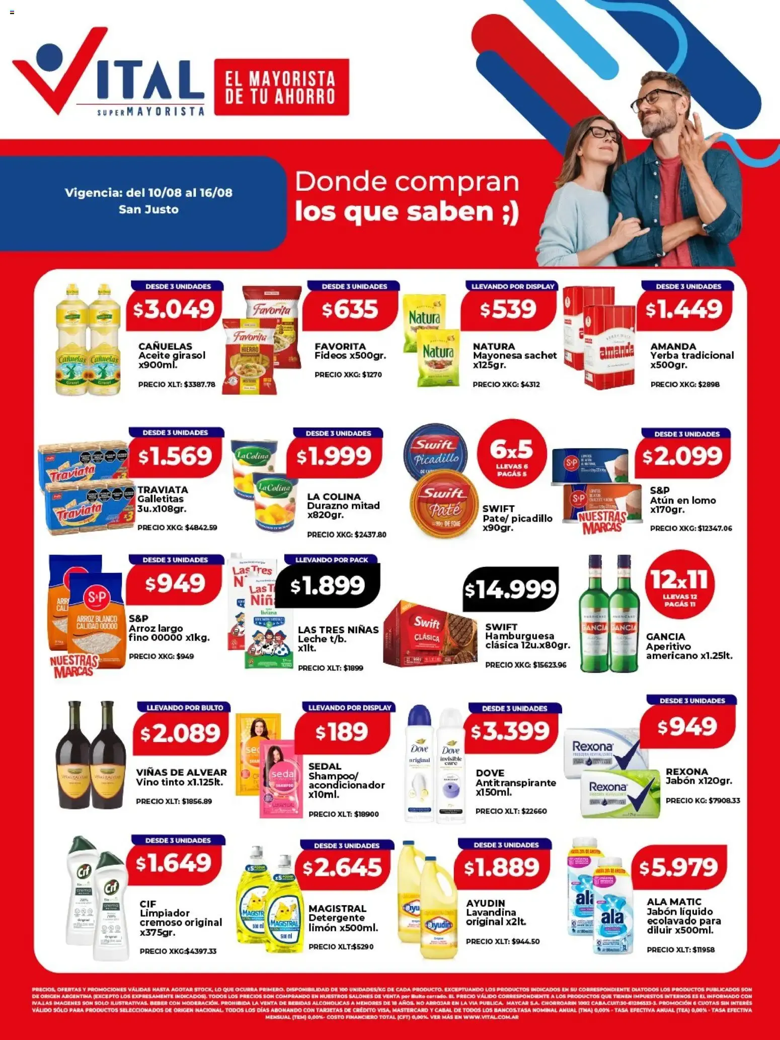 Ofertas de Vital - Ofertas San Justo || del 10/08/2026 - 16/08/2026 || Catálogo 10 de agosto al 16 de agosto 2026 - Página 1 del catálogo
