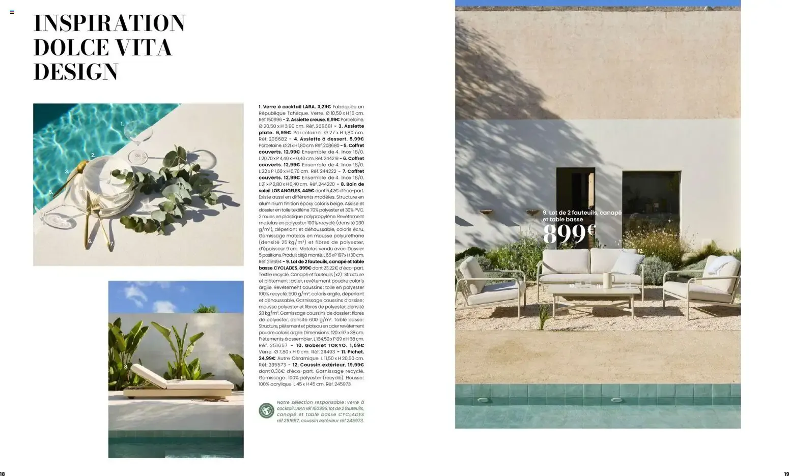 Maisons du Monde Évasion Estivale Collection Outdoor 2026 du 2 septembre au 31 décembre 2026 - Catalogue page 10
