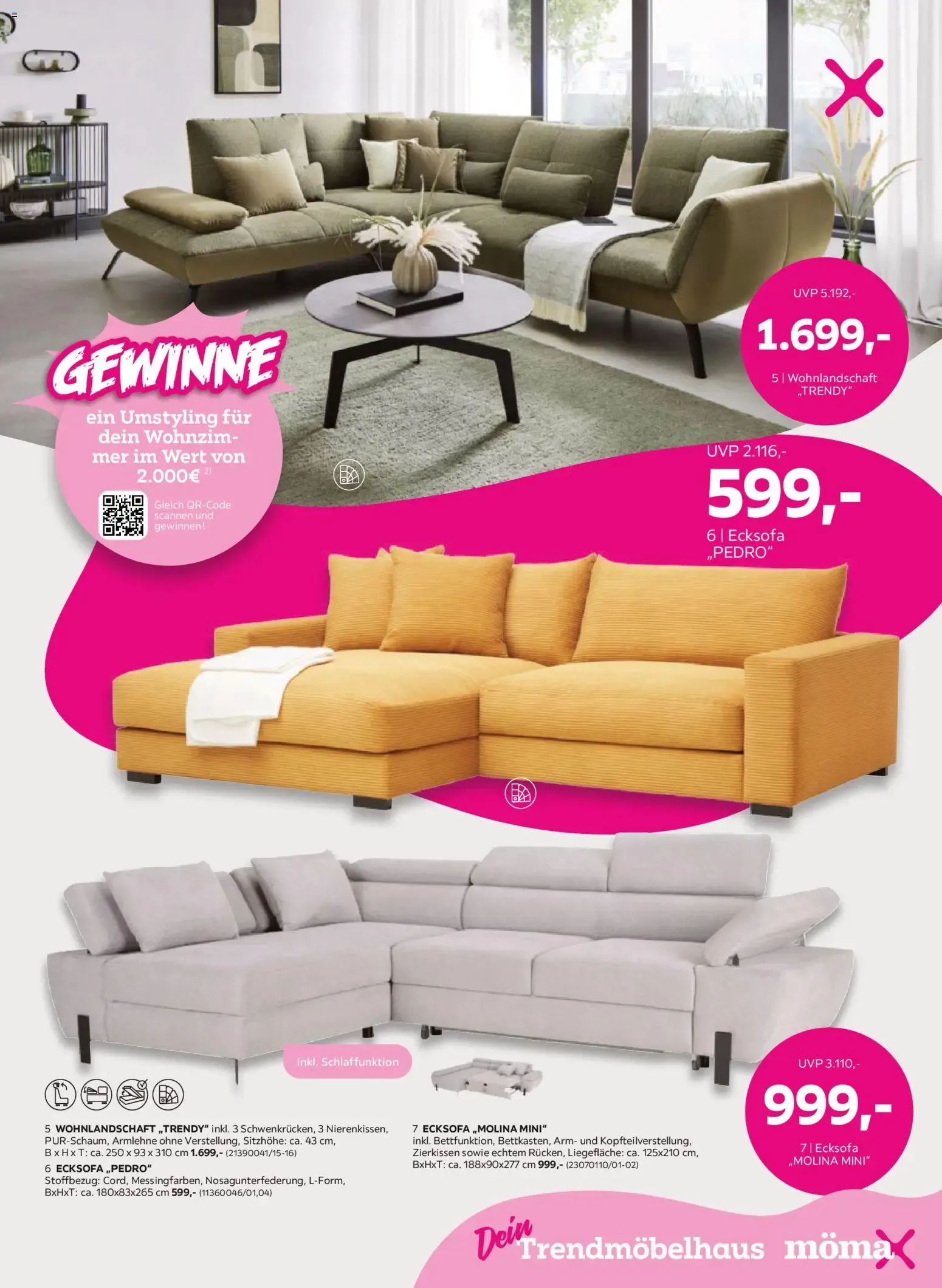 Mömax Pink Shopping: 25% en muebles y 20% en otros productos von 31. August bis 29. September 2026 - Prospekt seite 3