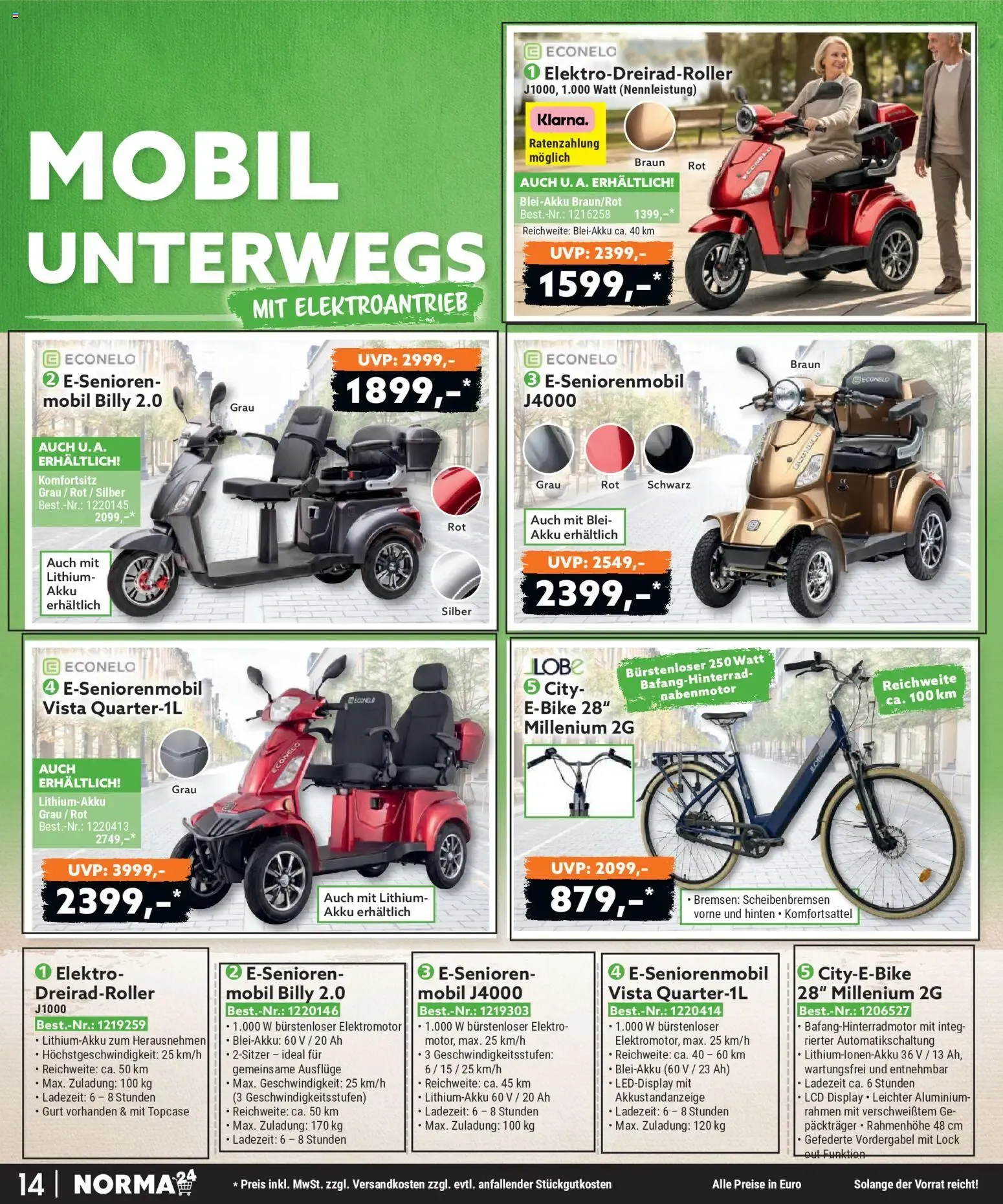 Norma Bestellmagazin Juli 2026 (ab 01.07.2026) zum blättern » Angebote von 1. Juli bis 31. Juli 2026 - Prospekt seite 14