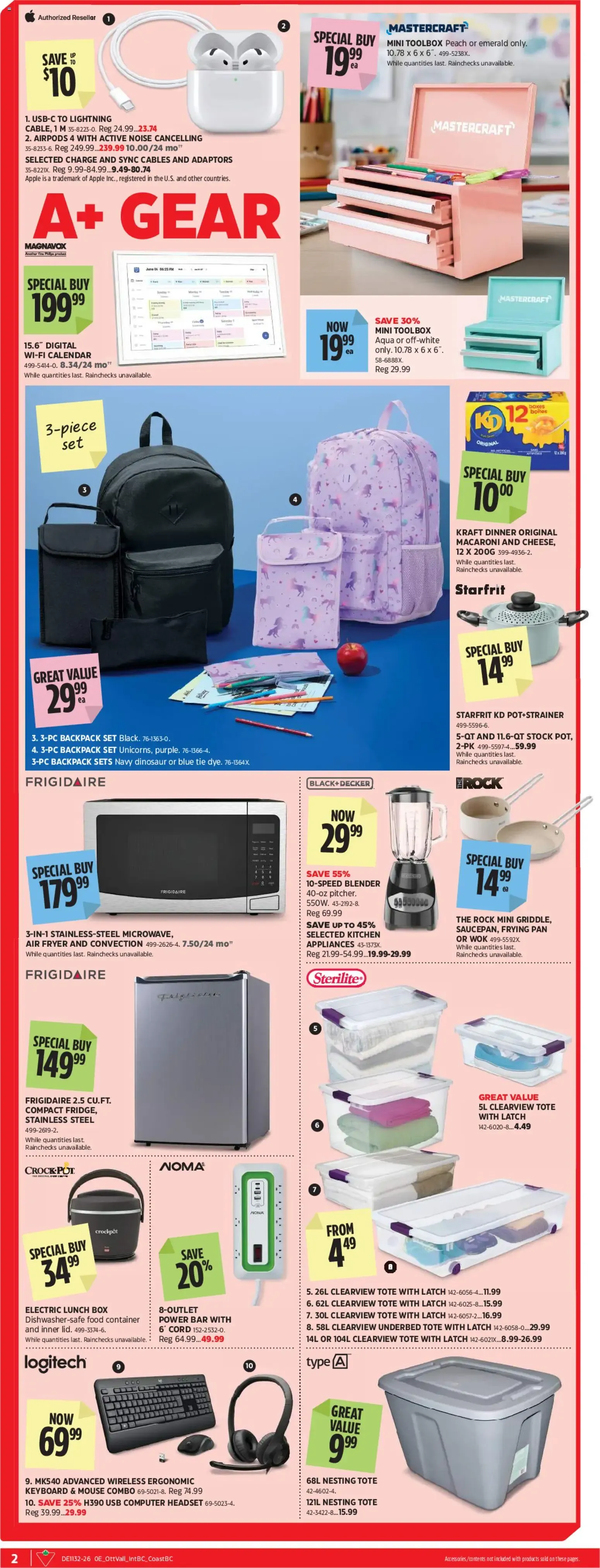 Canadian Tire flyer - Back To Class from Aug 6, 2026 > weekly specials & deals from August 6 to August 26 2026 - flyer page 2