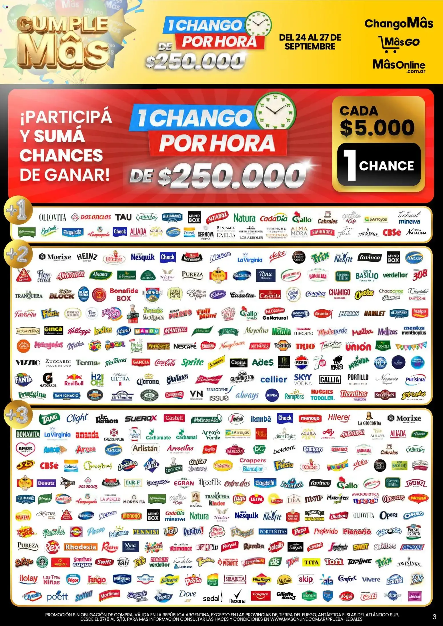 Ofertas de Changomas - CumpleMâs || del 24/09/2026 - 27/09/2026 || Catálogo 24 de septiembre al 27 de septiembre 2026 - Página 3 del catálogo