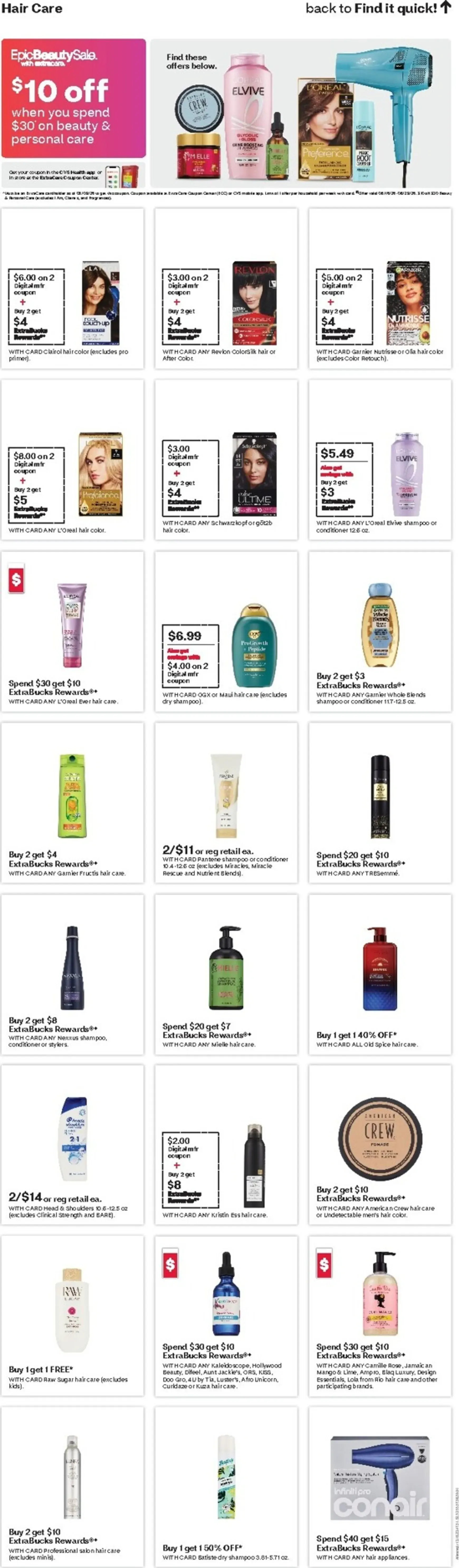Weekly promotion Epic Beauty Sale with Extracare spanning from August 16 to August 22 2026 - Page 13 for Catalogue 365