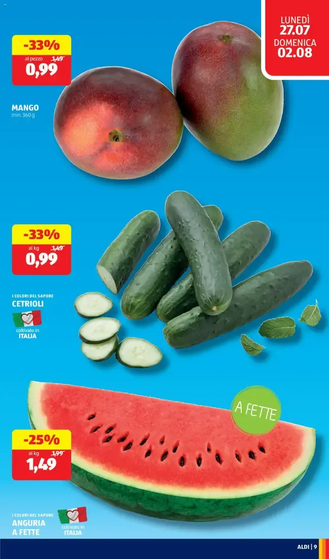 Aldi volantino - scopri il nuovo volantino valido dal 27/07/2026 ⭐️ da 27 luglio a 2 agosto di 2026 - Pagina del volantino 9