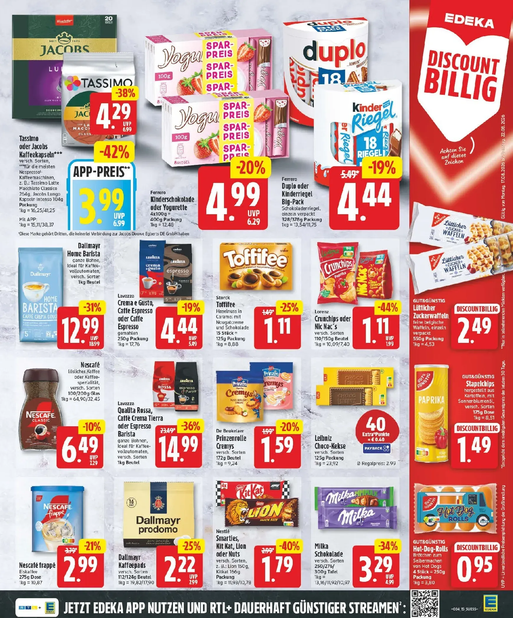 Edeka Prospekt nächste Woche – von Montag 17.08.2026 bis Samstag 22.08.2026 von 17. August bis 22. August 2026 - Prospekt seite 15