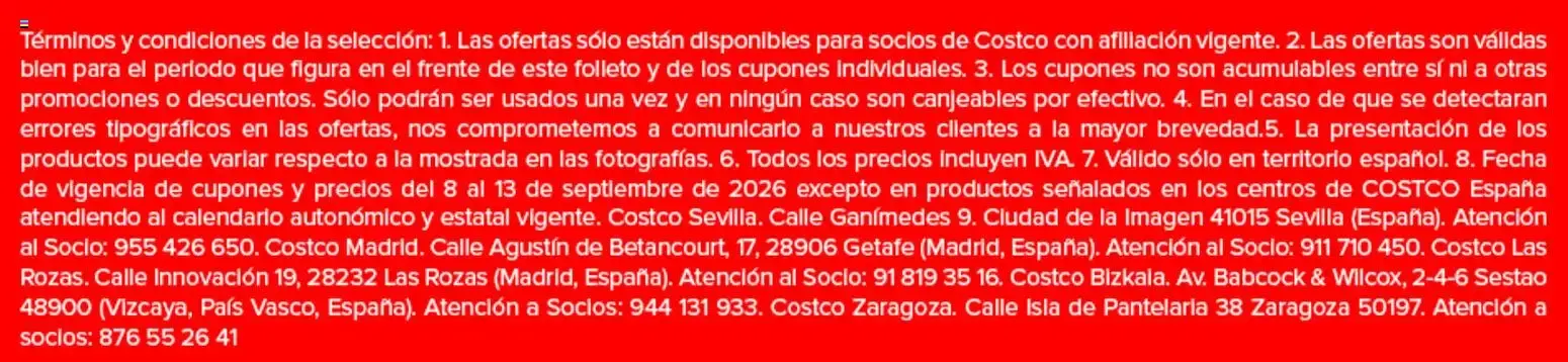 Catálogo de Shopper Costco Preparados para el gran evento del 08/09/2026 | folleto 8 de septiembre al 13 de septiembre 2026 - Página 10