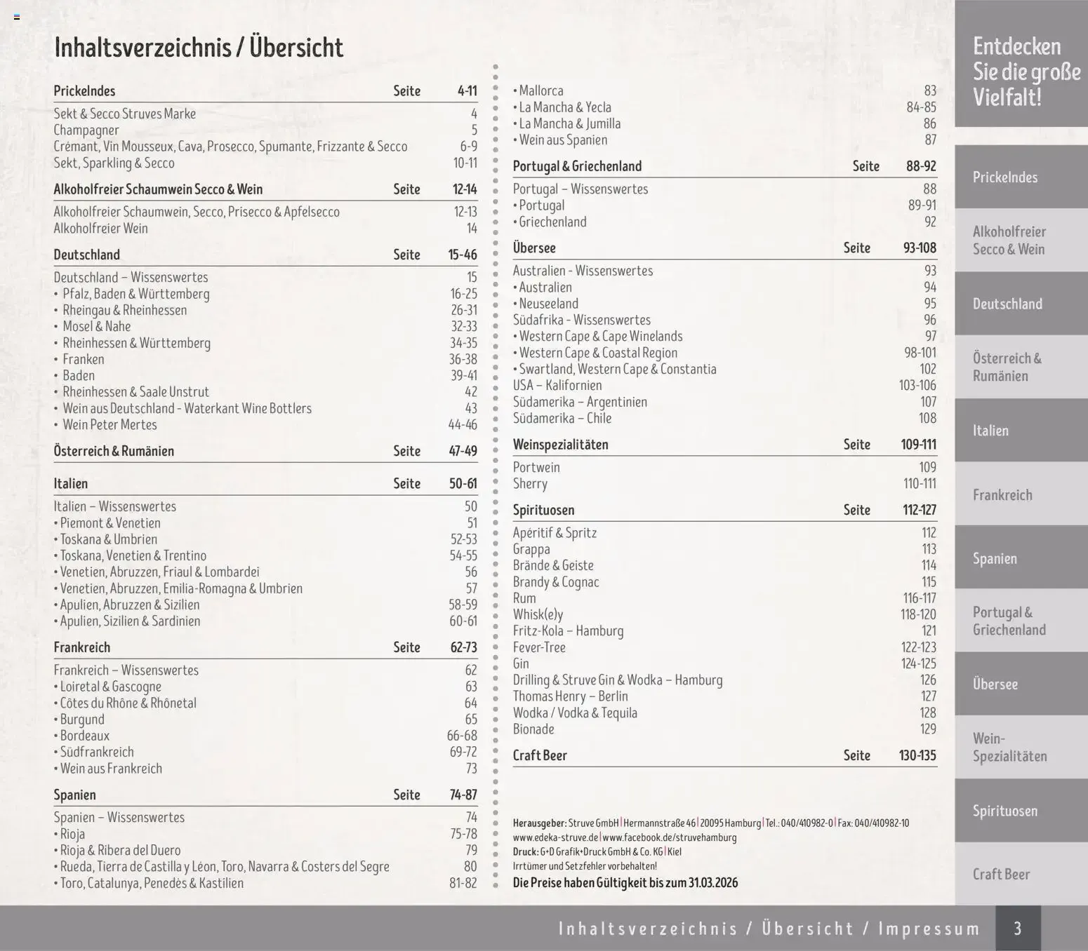 Edeka Struve Wein– und Spirituosen (ab 14.11.2025) zum Blättern von 14. November bis 30. Juni 2026 - Prospekt seite 3
