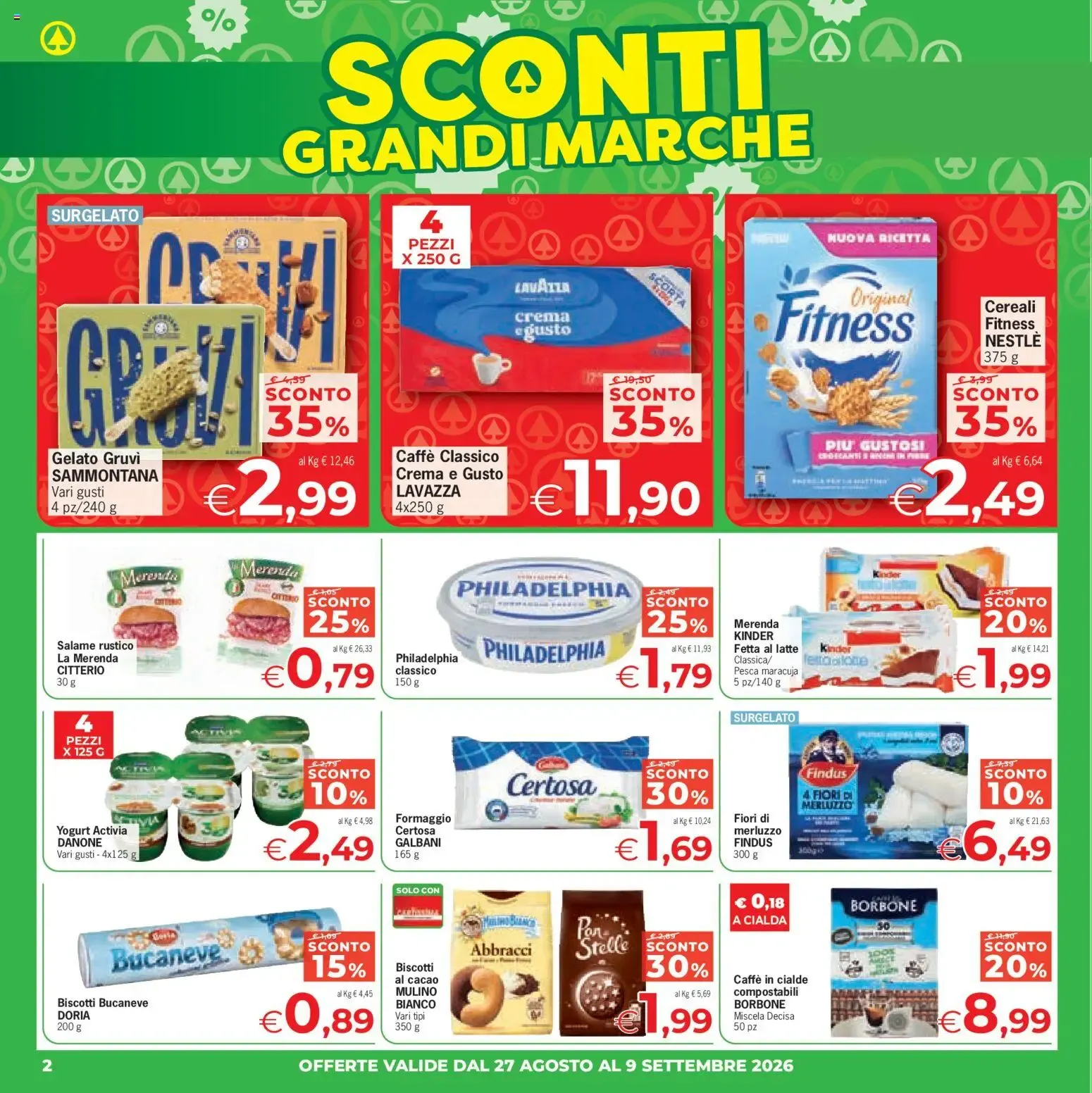 Despar Eurospar: Sconti Grandi Marche da 27 agosto a 9 settembre di 2026 - Pagina del volantino 2