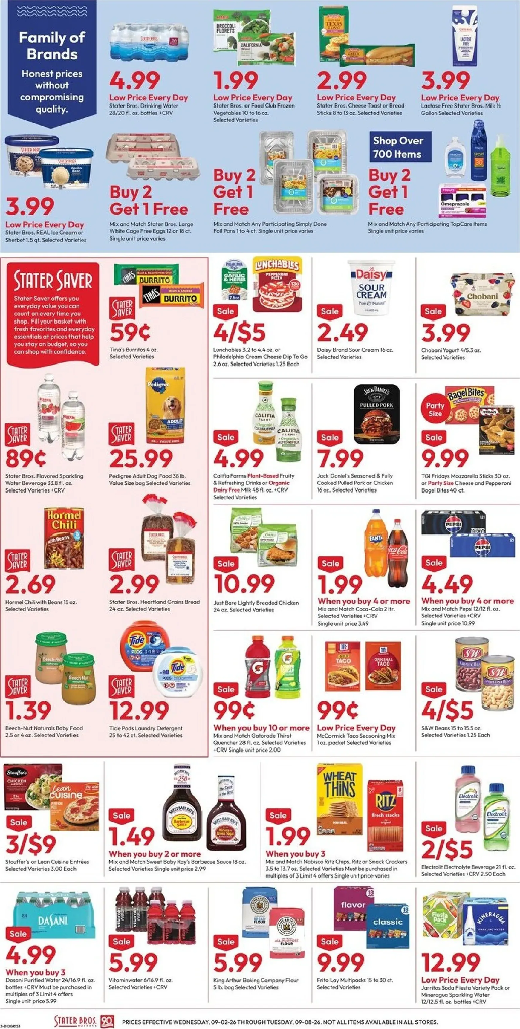 Weekly promotion Stater Bros. Happy Labor Day spanning from September 2 to September 8 2026 - Page 2 for Catalogue 365