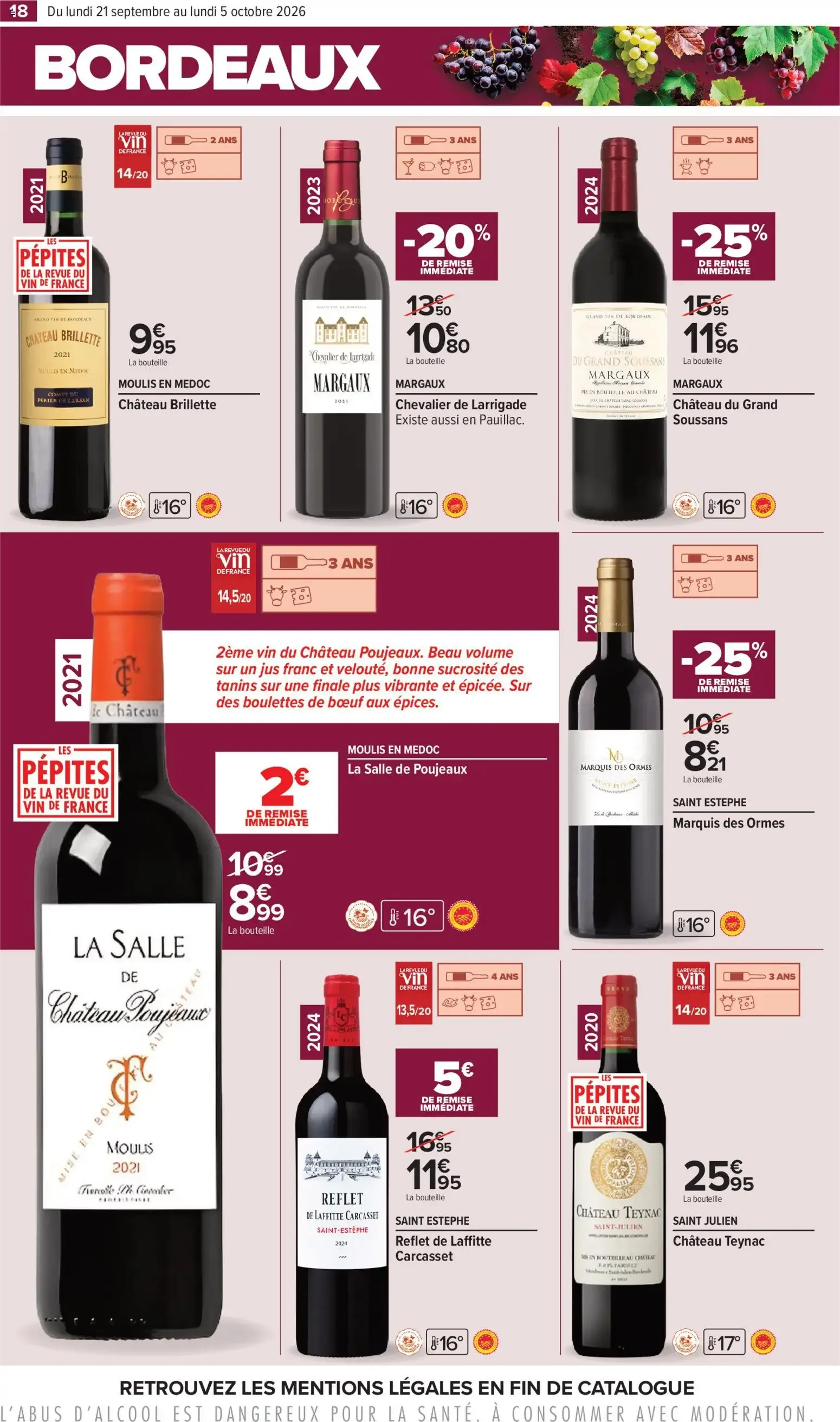 Carrefour Foire aux vins d automne à partir du 21/09/2026 - promo en ligne du 21 septembre au 5 octobre 2026 - Catalogue page 17