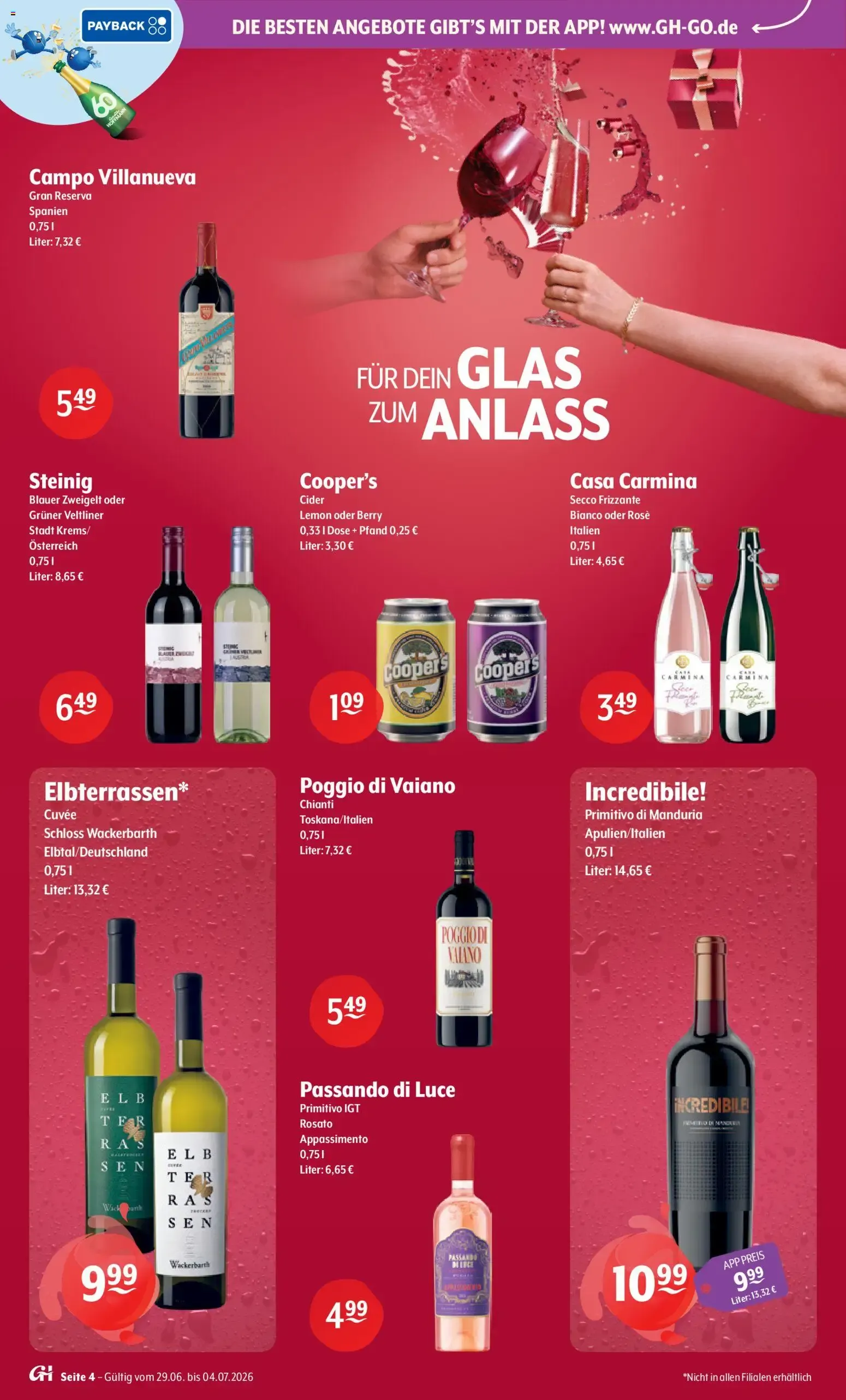 Getränke HOFFMANN - Jubiläumsdeals von 29. Juni bis 4. Juli 2026 - Prospekt seite 4