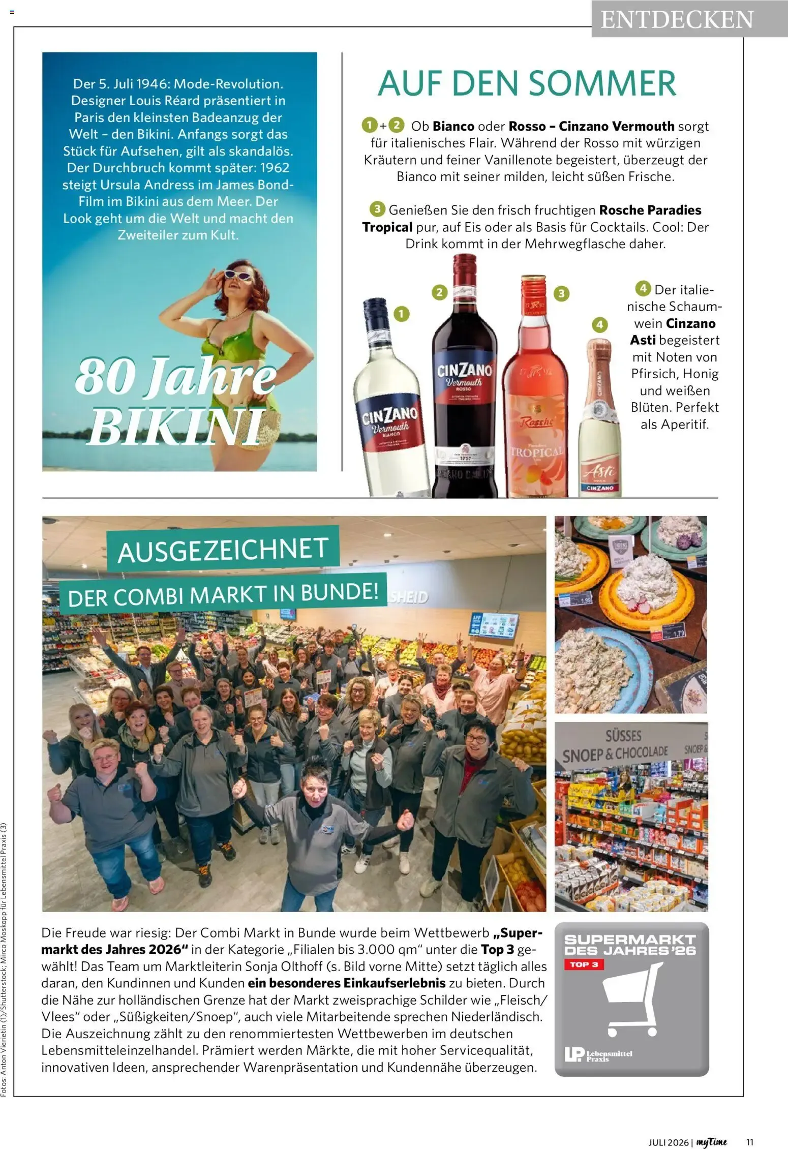 Combi myTime Juli 2026 (ab 01.07.2026) zum Blättern von 1. Juli bis 31. Juli 2026 - Prospekt seite 11