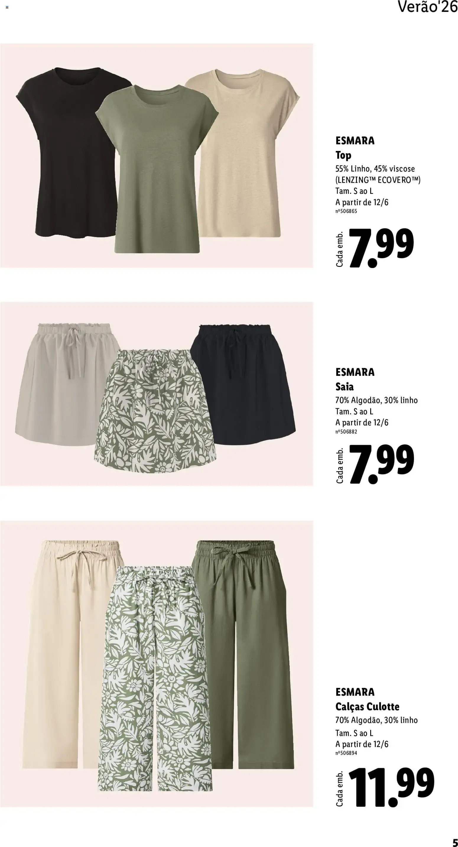Folheto Lidl Esmara Verão 2026 de 12 de junho até 23 de agosto 2026 - Pagina 5