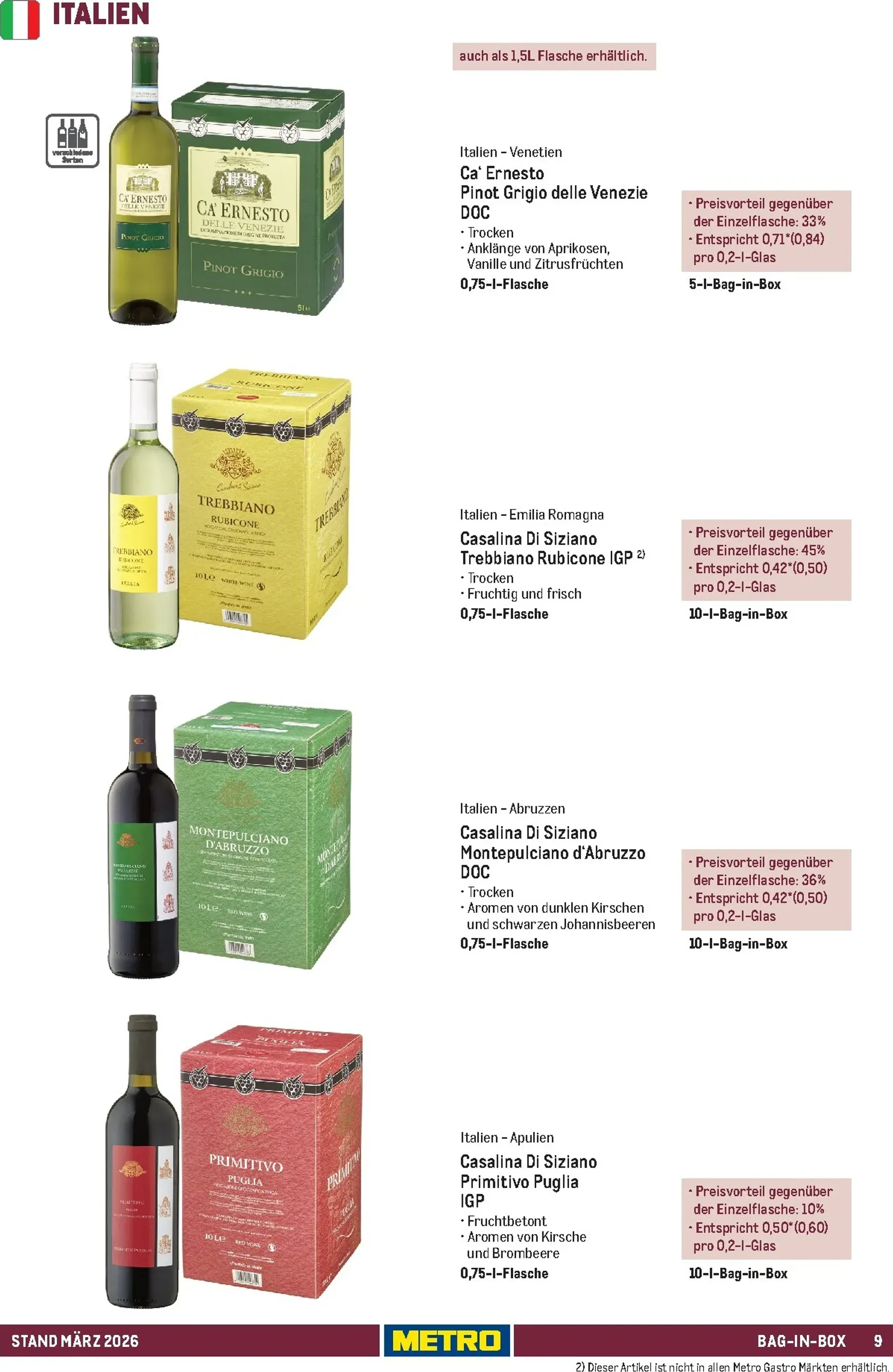 Sortimentskatalog Hauswein: Für jeden Anlass der passende Tropfen von 1. März bis 31. Dezember 2026 - Prospekt seite 9