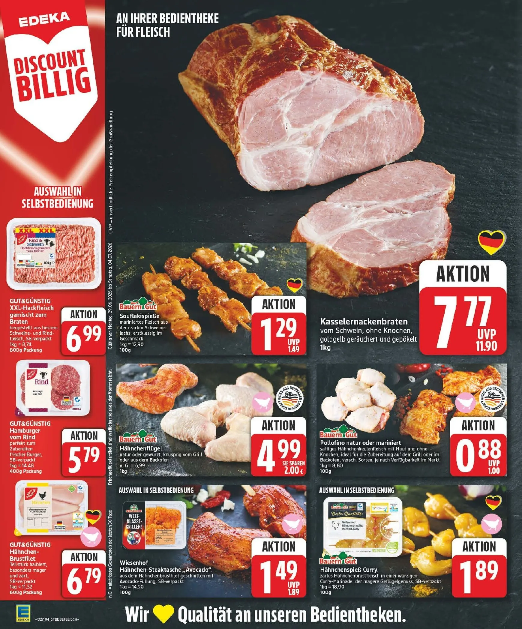 Edeka Prospekt nächste Woche – von Montag 29.06.2026 bis Samstag 04.07.2026 von 29. Juni bis 4. Juli 2026 - Prospekt seite 4