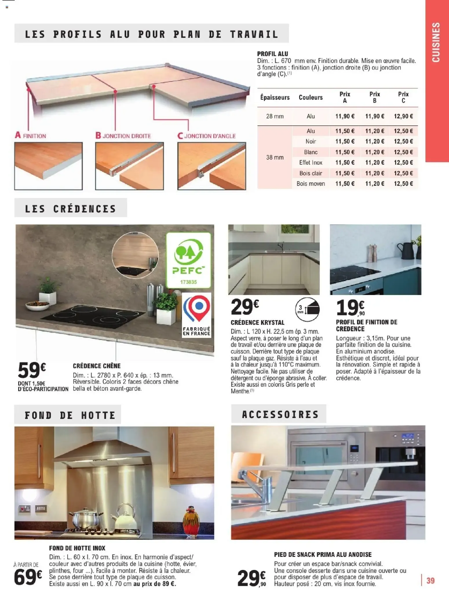 Brico E.Leclerc - Guide aménagement intérieur à partir du 06/01/2026 - promo en ligne du 6 janvier au 7 février 2026 - Catalogue page 39