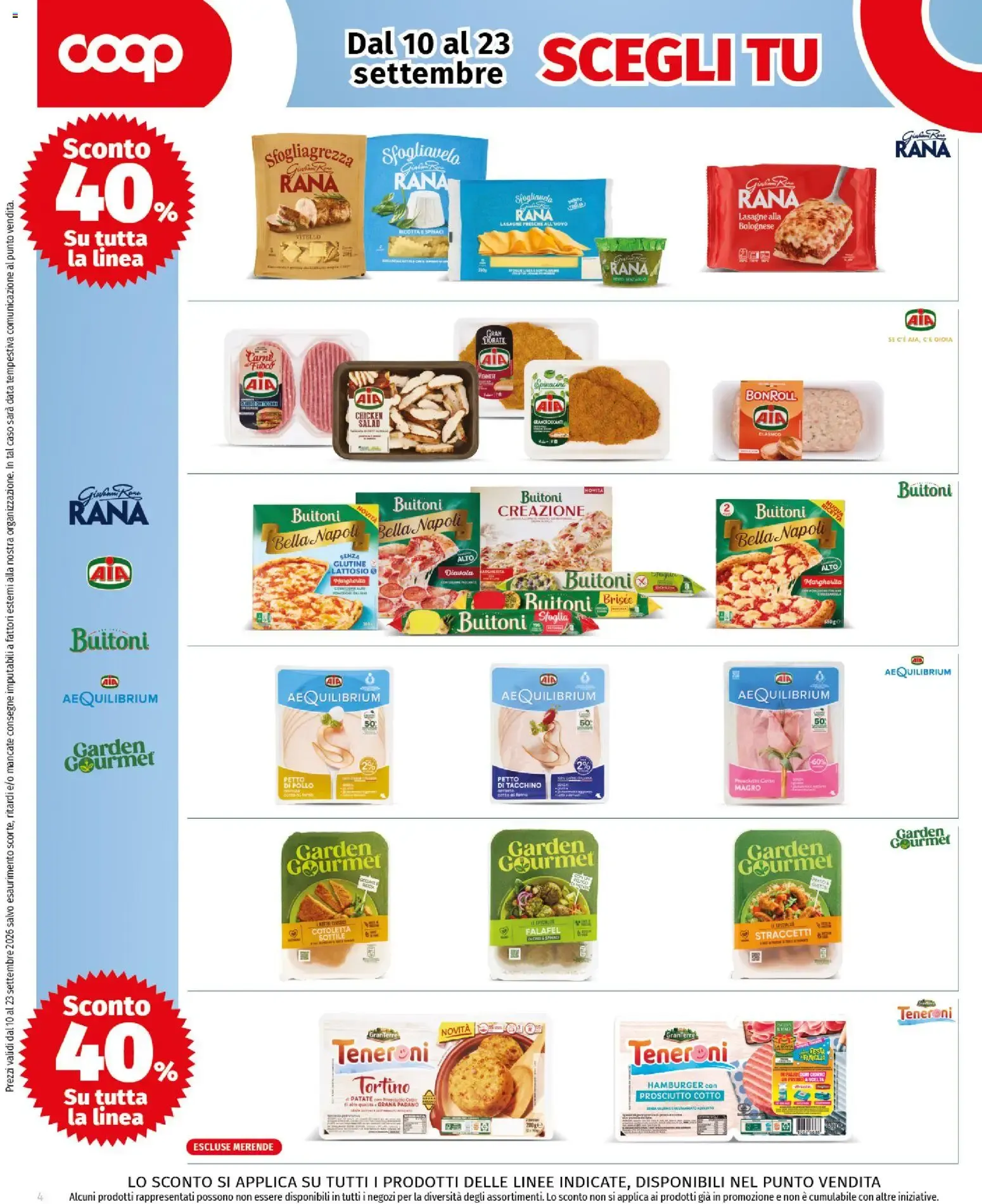 Coop Superstore: Scegli tu Grandi Marche con sconti da 10 settembre a 23 settembre di 2026 - Pagina del volantino 4