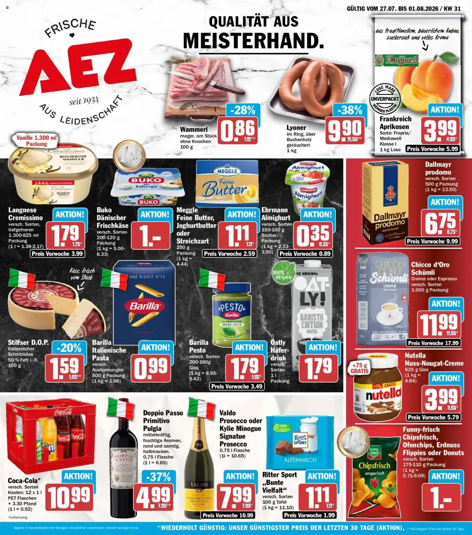 AEZ Prospekt (ab 27.07.2026) zum Blättern von 27. Juli bis 1. August 2026 - Prospekt seite 1