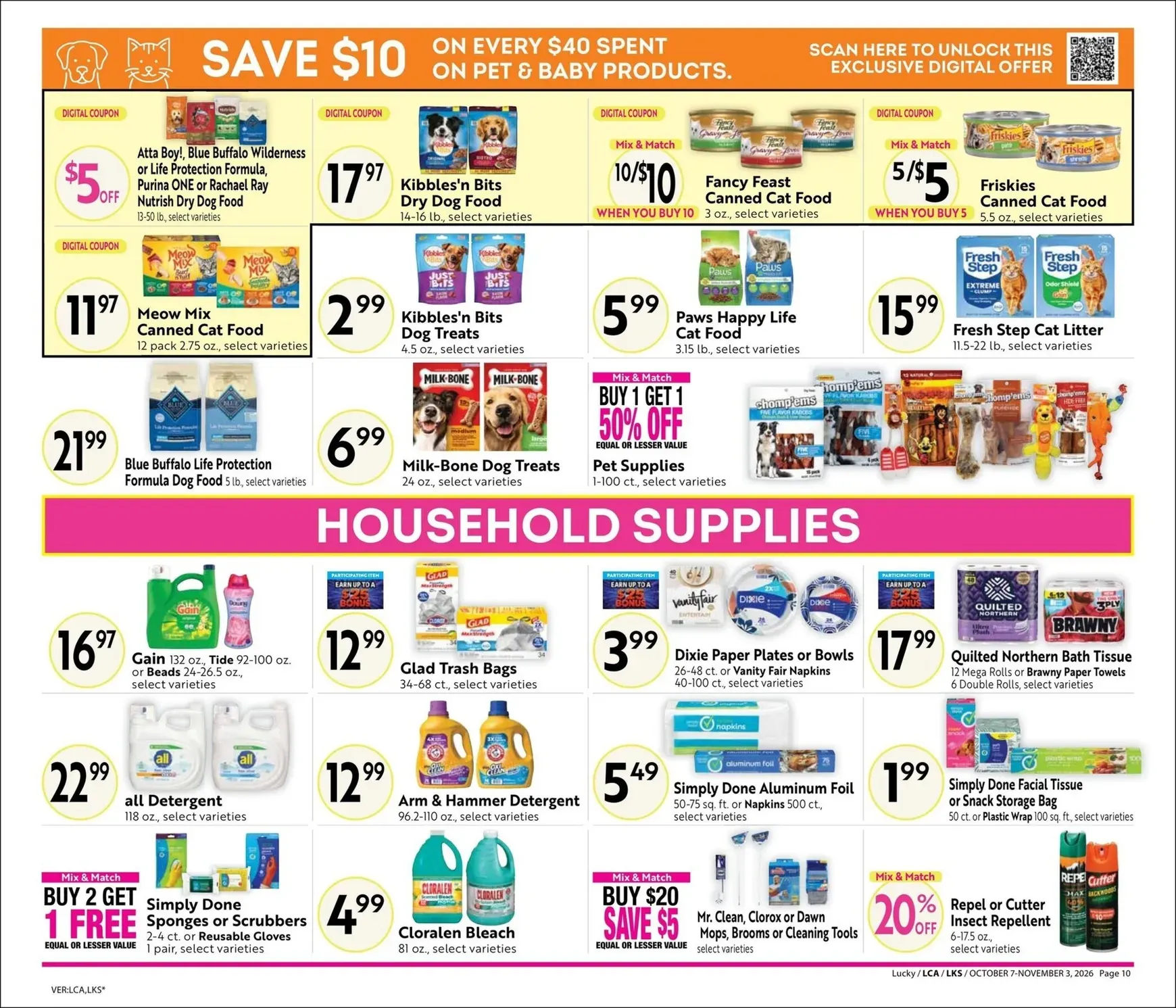 Weekly ad Current Lucky - Steals & Deals leaflet valid from Wednesday 10/07/2026 to Tuesday 11/03/2026 from October 7 to November 3 2026 - Page 10