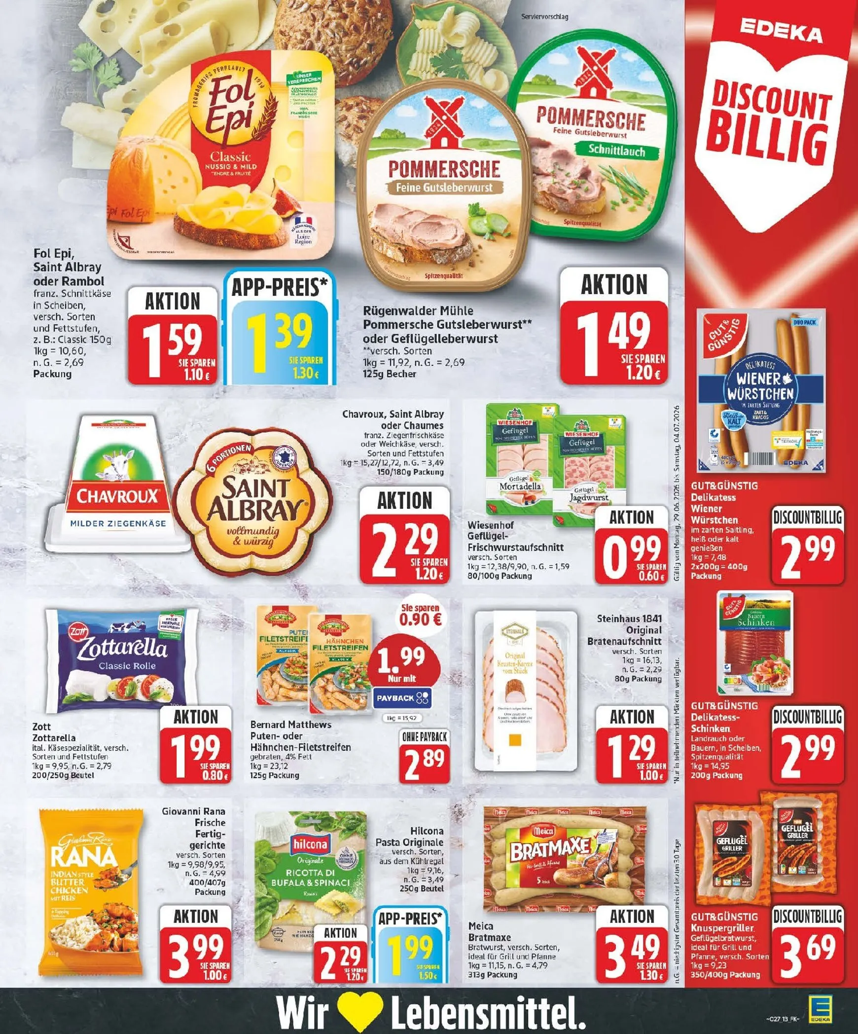 Edeka Prospekt nächste Woche – von Montag 29.06.2026 bis Samstag 04.07.2026 von 29. Juni bis 4. Juli 2026 - Prospekt seite 13