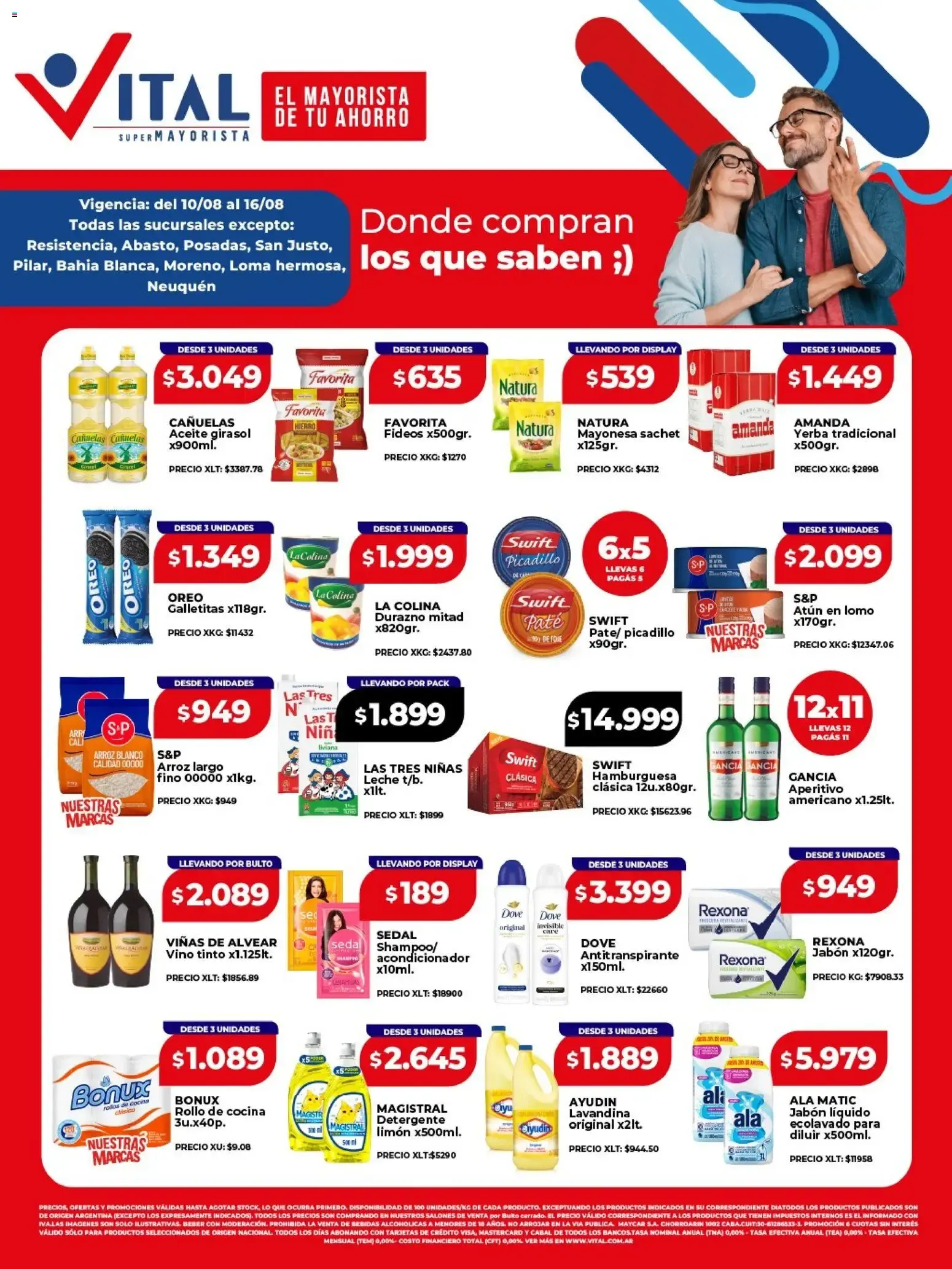 Ofertas de Vital Supermayorista - Ofertas 10 de agosto al 16 de agosto 2026 - Página 1 del catálogo