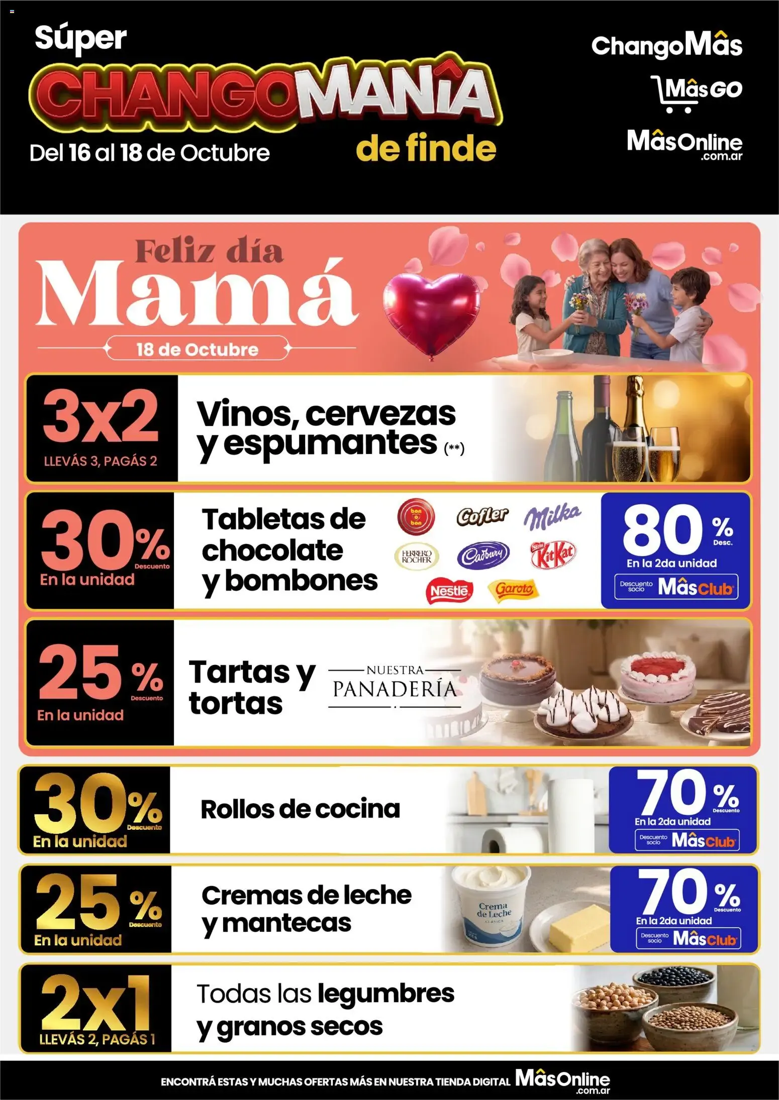 Ofertas de Changomas - Super Changomanía de finde || del 16/10/2026 - 18/10/2026 || Catálogo 16 de octubre al 18 de octubre 2026 - Página 1 del catálogo