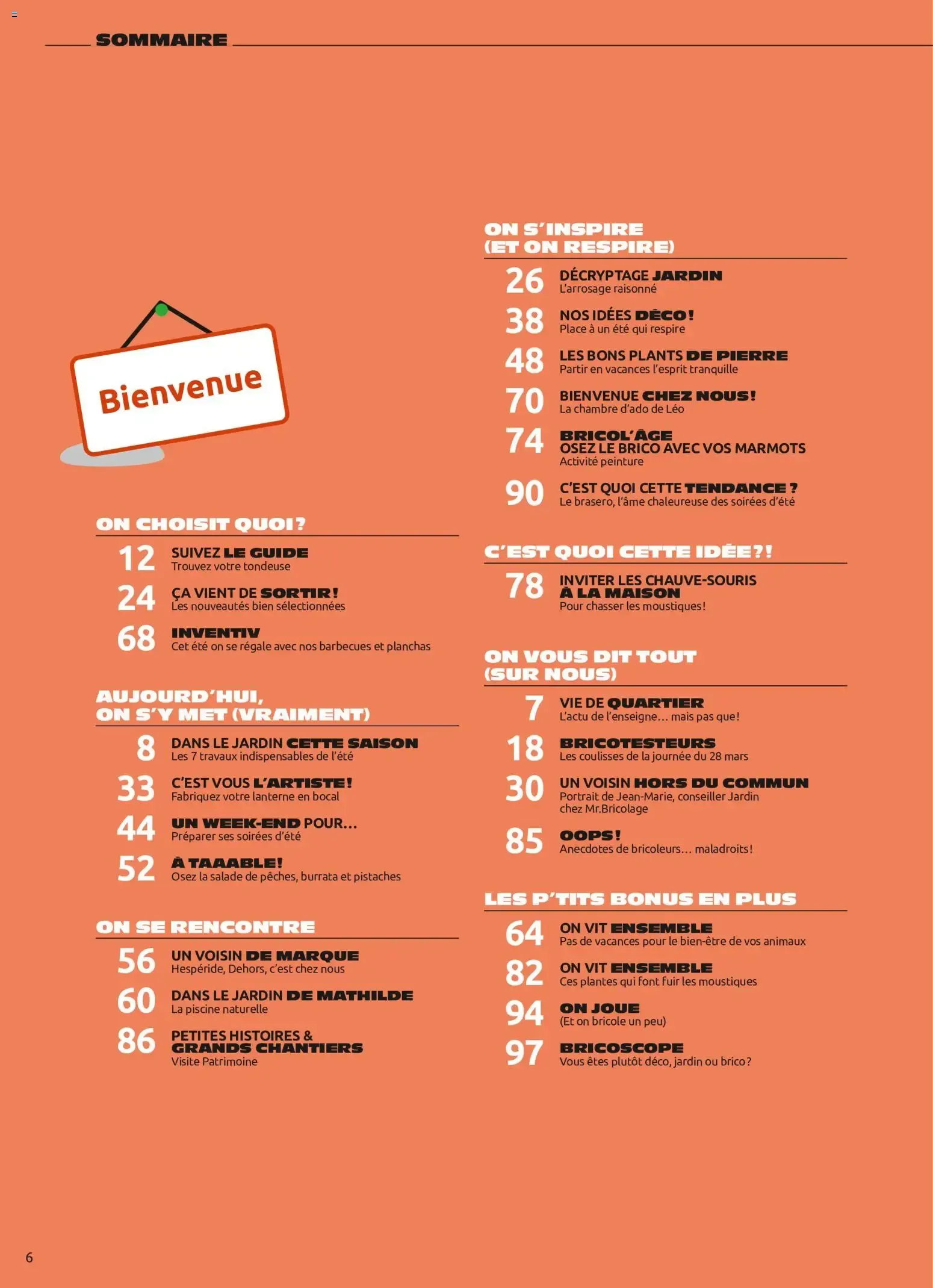 Entre VOISINS... LE MAGAZINE DU "FAIRE ENSEMBLE" du 3 juillet au 16 septembre 2026 - Catalogue page 6