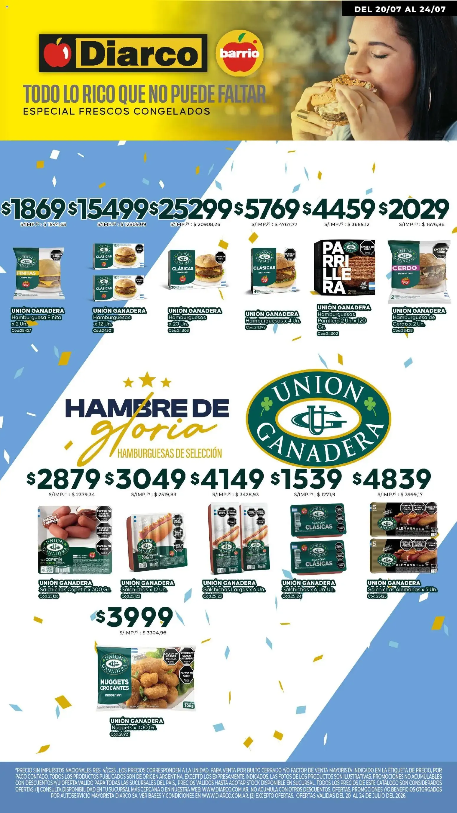 Ofertas de Diarco - Especial Unión Ganadera del 20/07/2026 - 24/07/2026 20 de julio al 24 de julio 2026 - Página 1 del catálogo