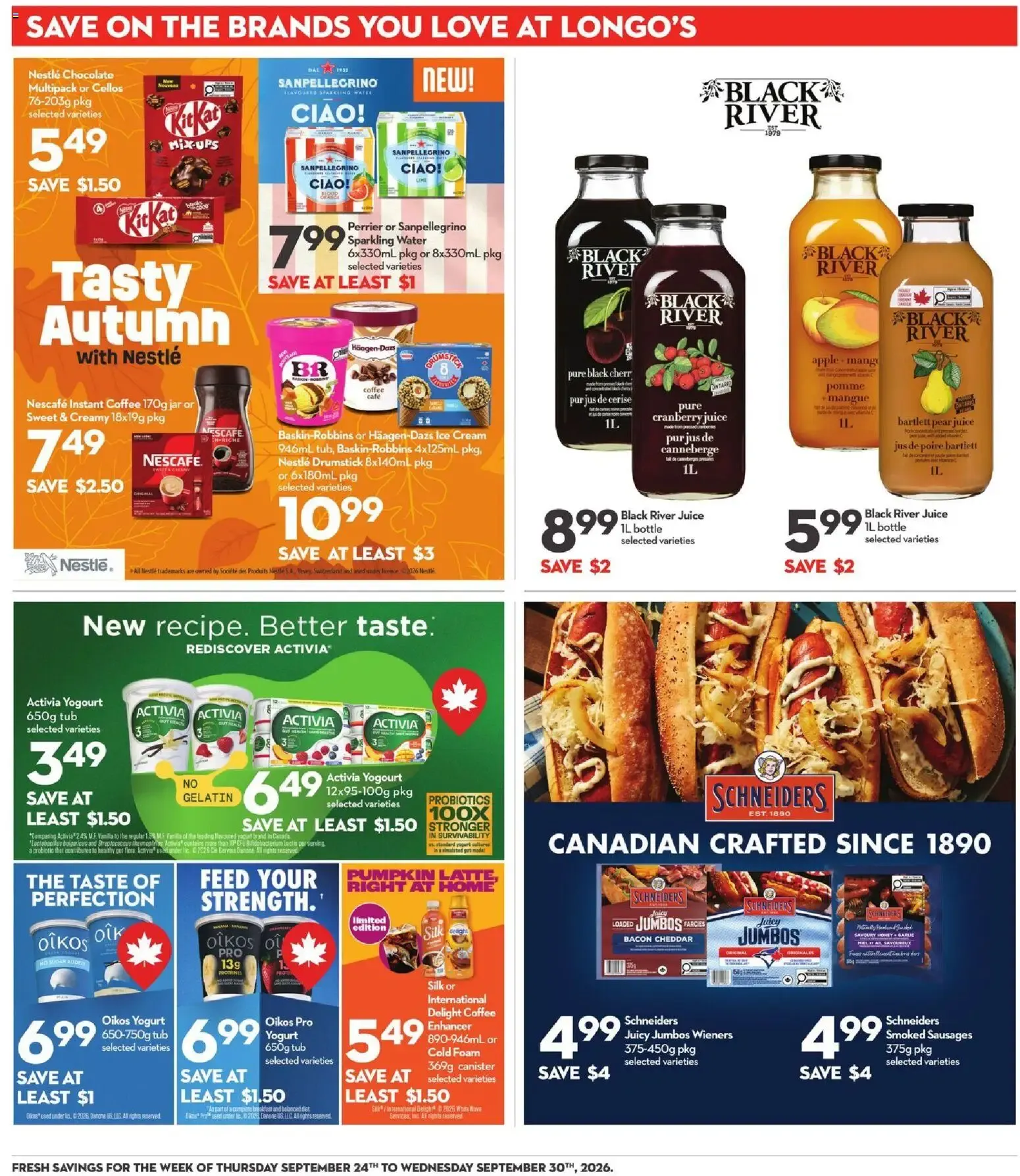 Longo's weekly flyer / circulaire from Sep 24, 2026 > weekly specials & deals from September 24 to September 30 2026 - flyer page 20