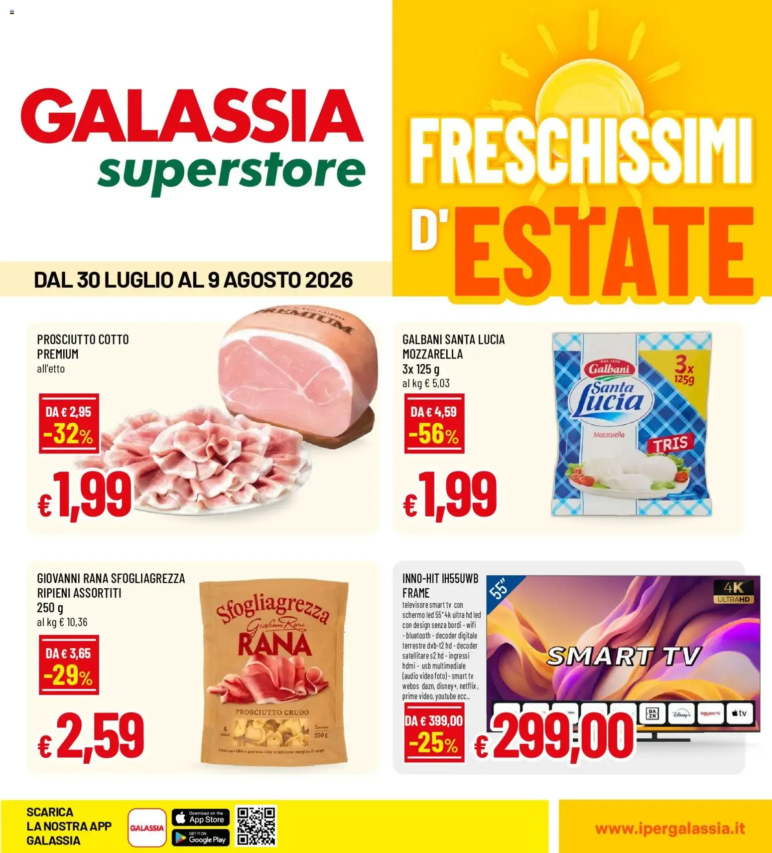 GALASSIA Superstore FRESCHISSIMI D'ESTATE da 30 luglio a 9 agosto di 2026 - Pagina del volantino 1