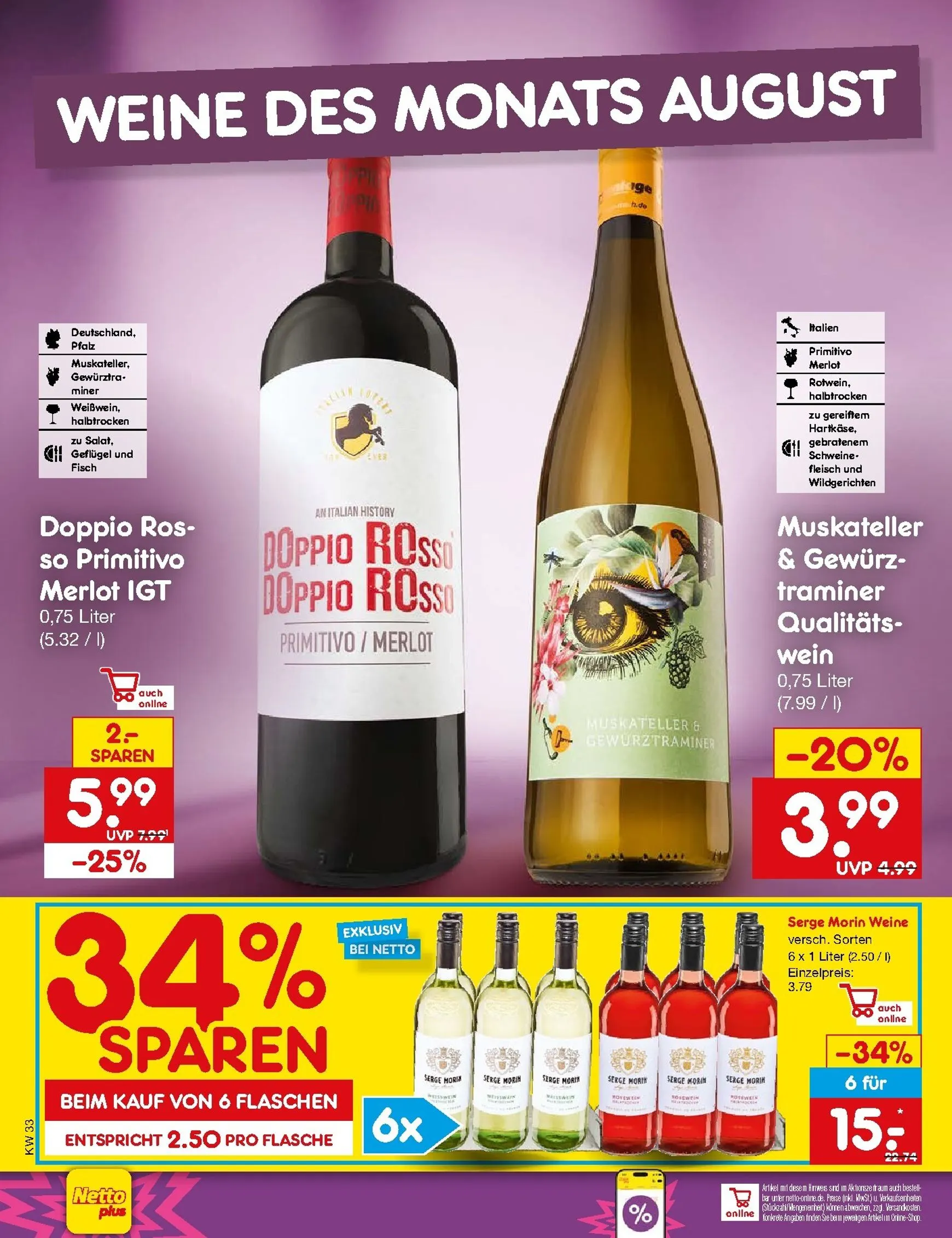 Netto Marken Discount Prospekt nächste Woche – von Montag 10.08.2026 bis Samstag 15.08.2026 von 10. August bis 15. August 2026 - Prospekt seite 33