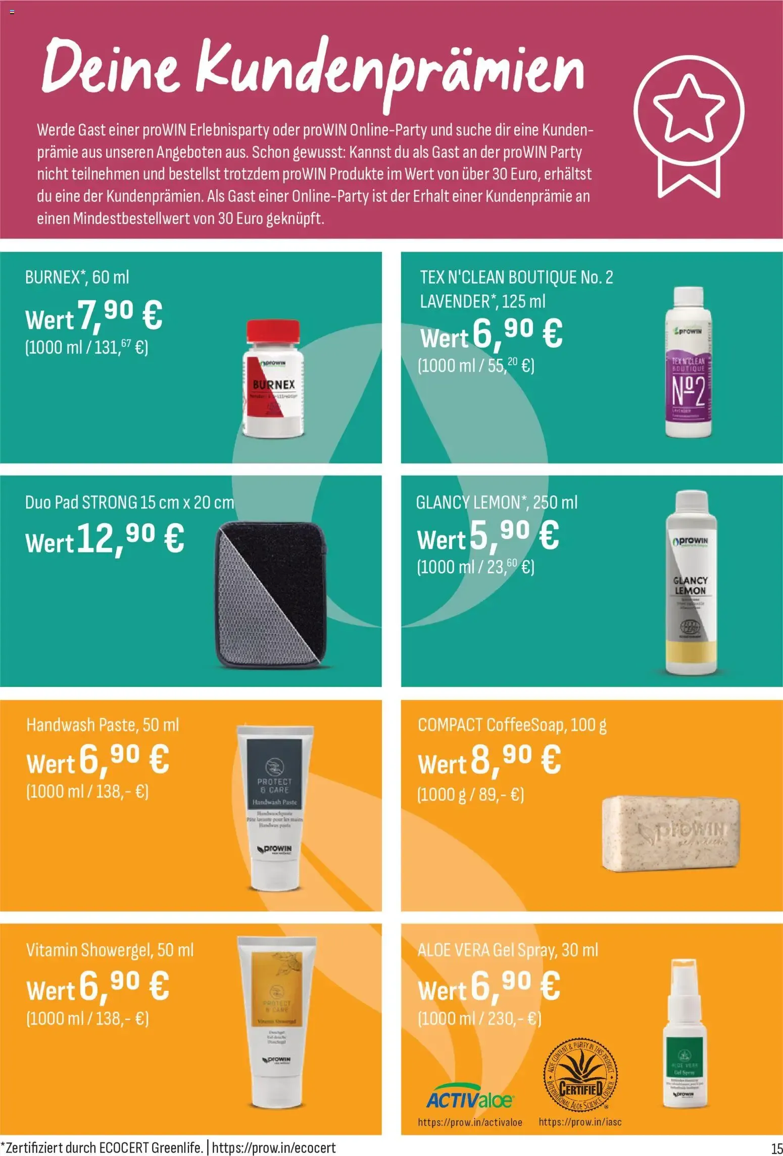 ProWIN Herbst-Shopping August/Septiembre 2026 von 1. August bis 30. September 2026 - Prospekt seite 15