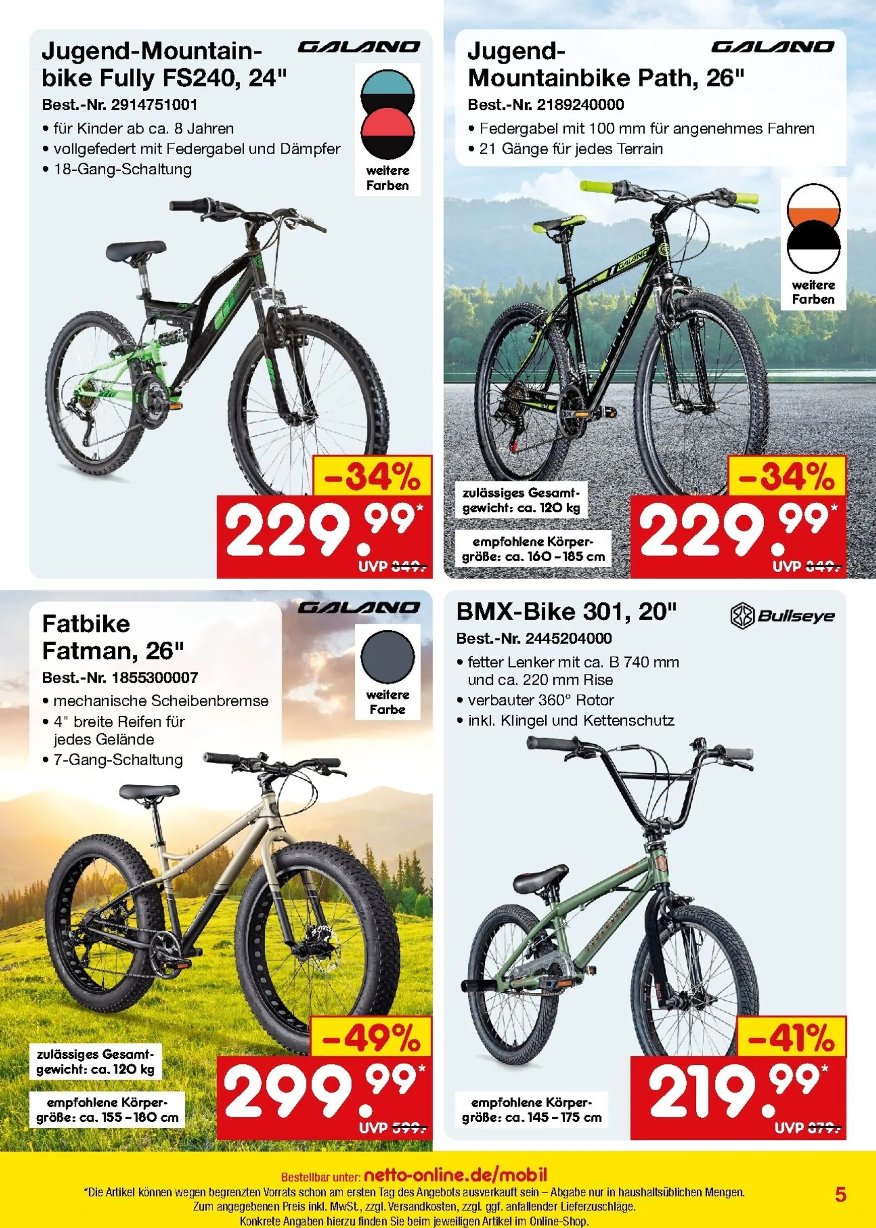 Netto Marken Discount - Online-Sonderangebote Mobilität Prospekt – von Samstag 01.08.2026 bis Montag 31.08.2026 von 1. August bis 31. August 2026 - Prospekt seite 5