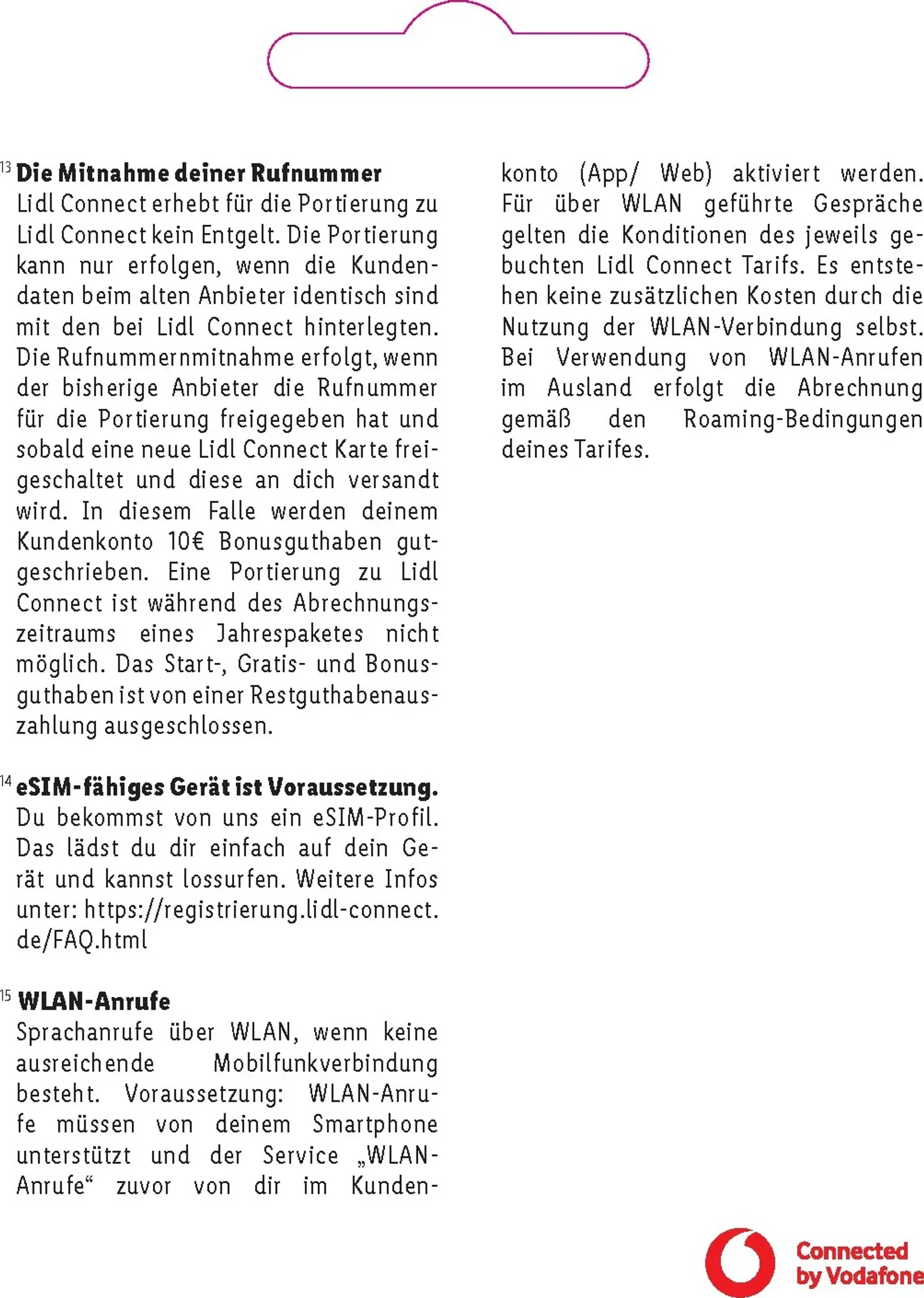 Lidl Connect - Tarif Übersicht von 1. Oktober bis 31. August 2026 - Prospekt seite 23