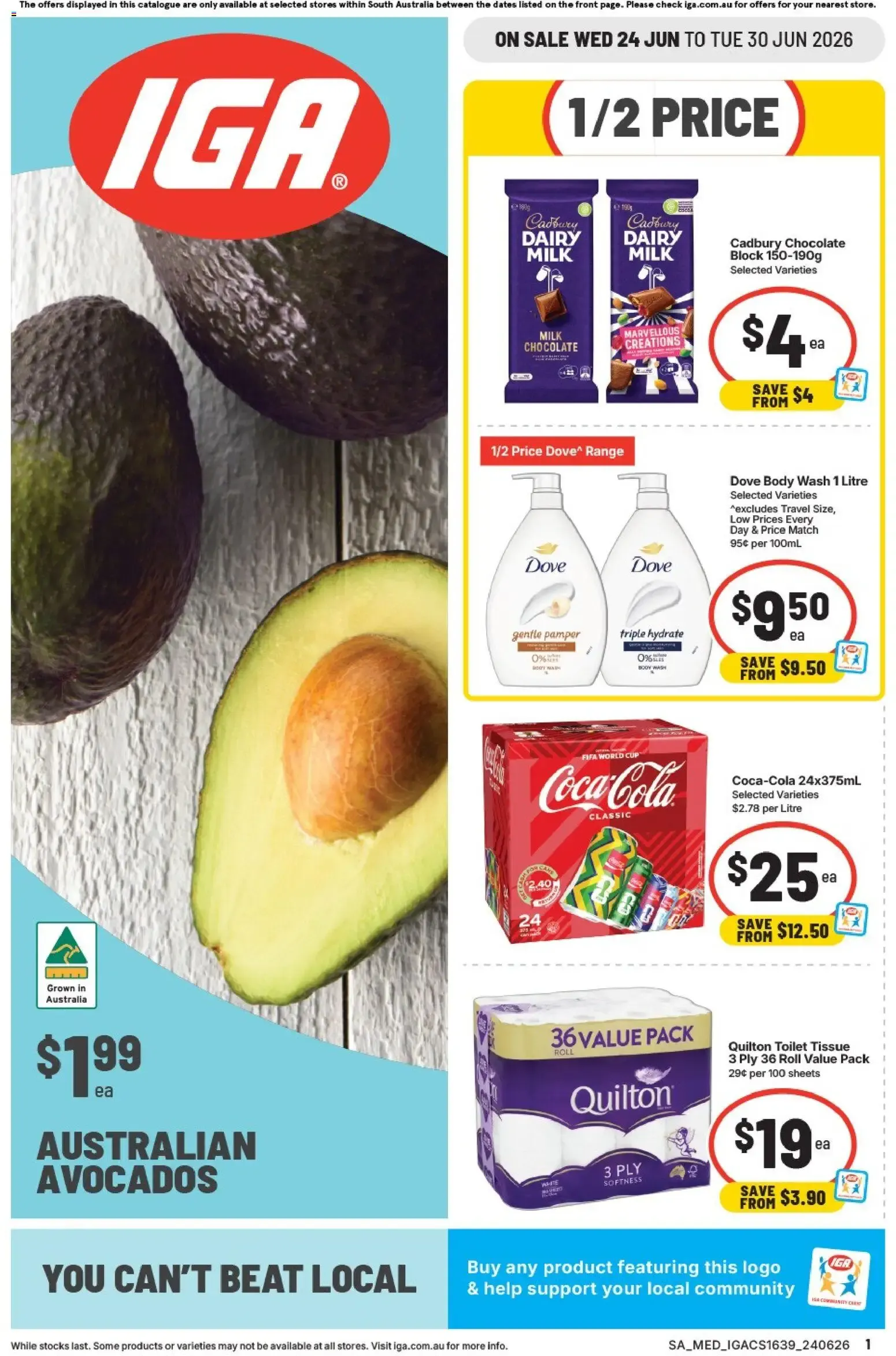IGA catalogue valid from 24/06/2026 > Online Australia - Catalogue valid from 24 June to 30 June 2026 - page 1