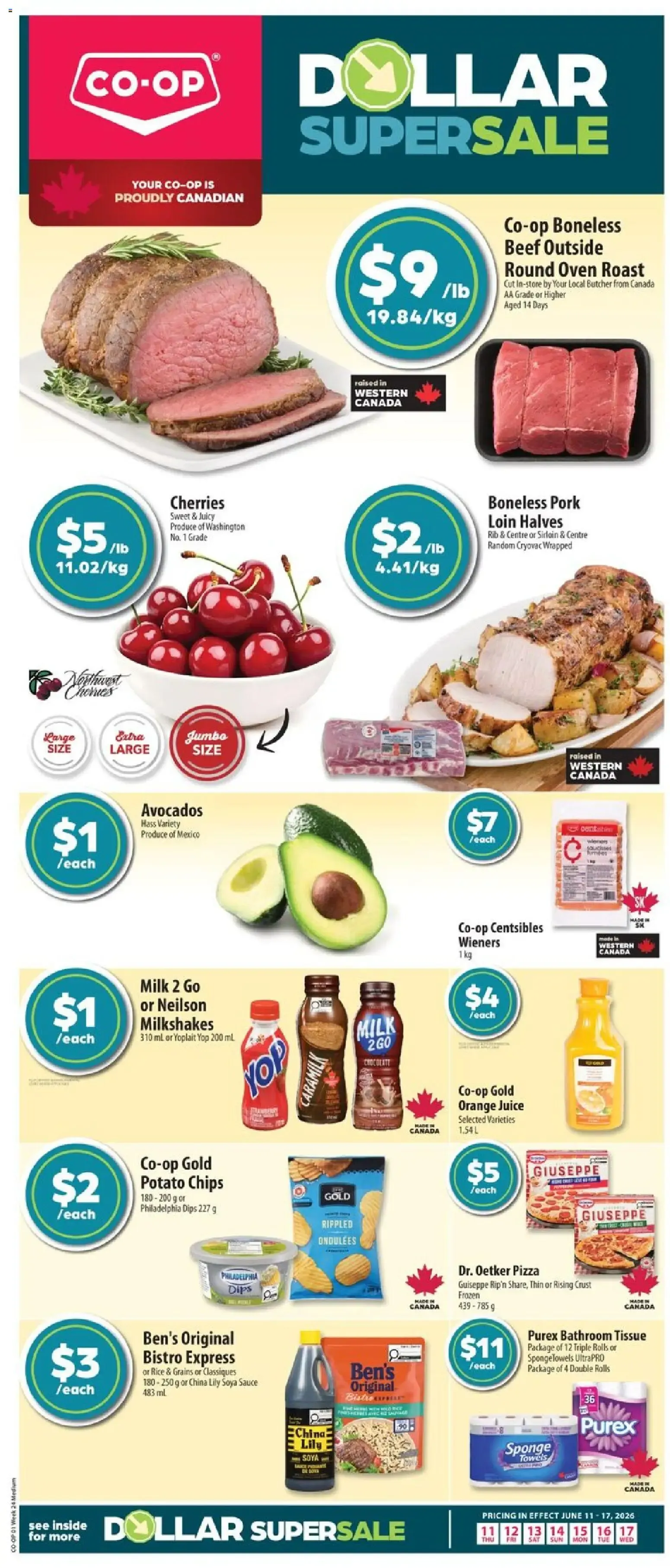 Co-op Food weekly flyer / circulaire from Jun 11, 2026 > weekly specials & deals from June 11 to June 17 2026 - flyer page 1