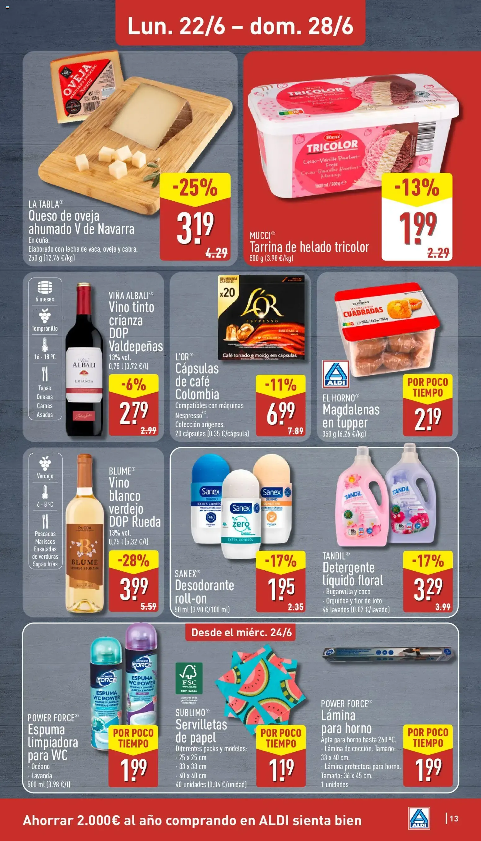 Catálogo de Aldi folleto Península del 22/06/2026 | Catálogo 22 de junio al 28 de junio 2026 - Página 13
