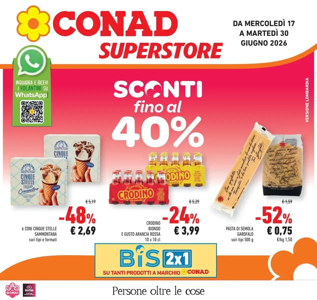 Sconti fino al 40% - Conad Superstore da 17 giugno a 30 giugno di 2026 - Pagina del volantino 1