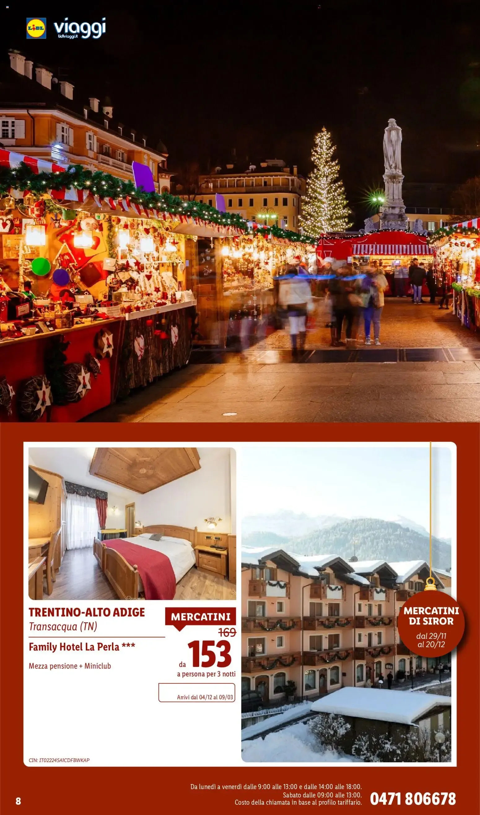 Lidl Viaggi: Mercatini e Wellness da 8 ottobre a 15 dicembre di 2026 - Pagina del volantino 8