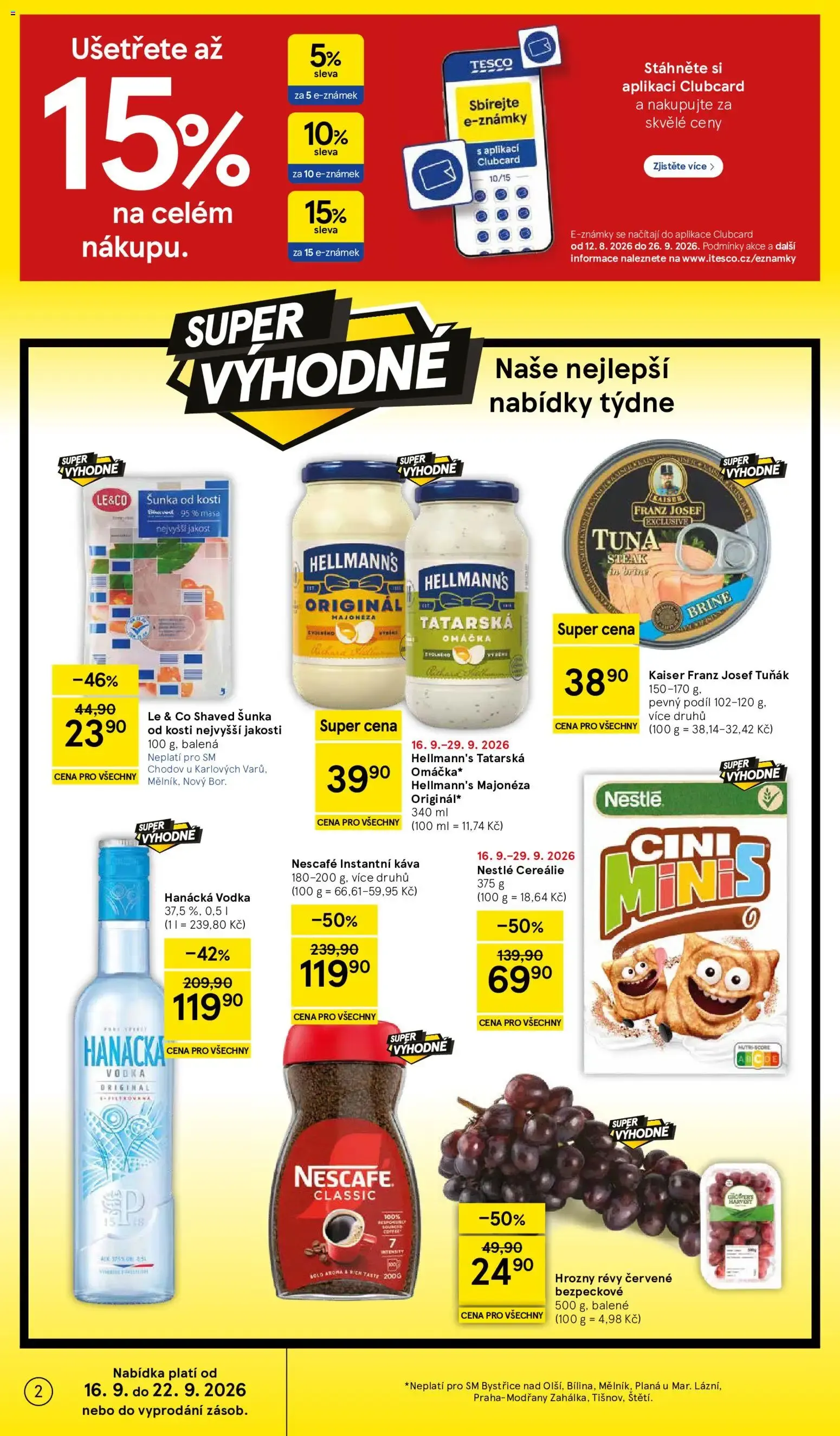 Tesco leták na tento + příští týden 16.09.2026 - 16. září 22. září 2026 - Page 2