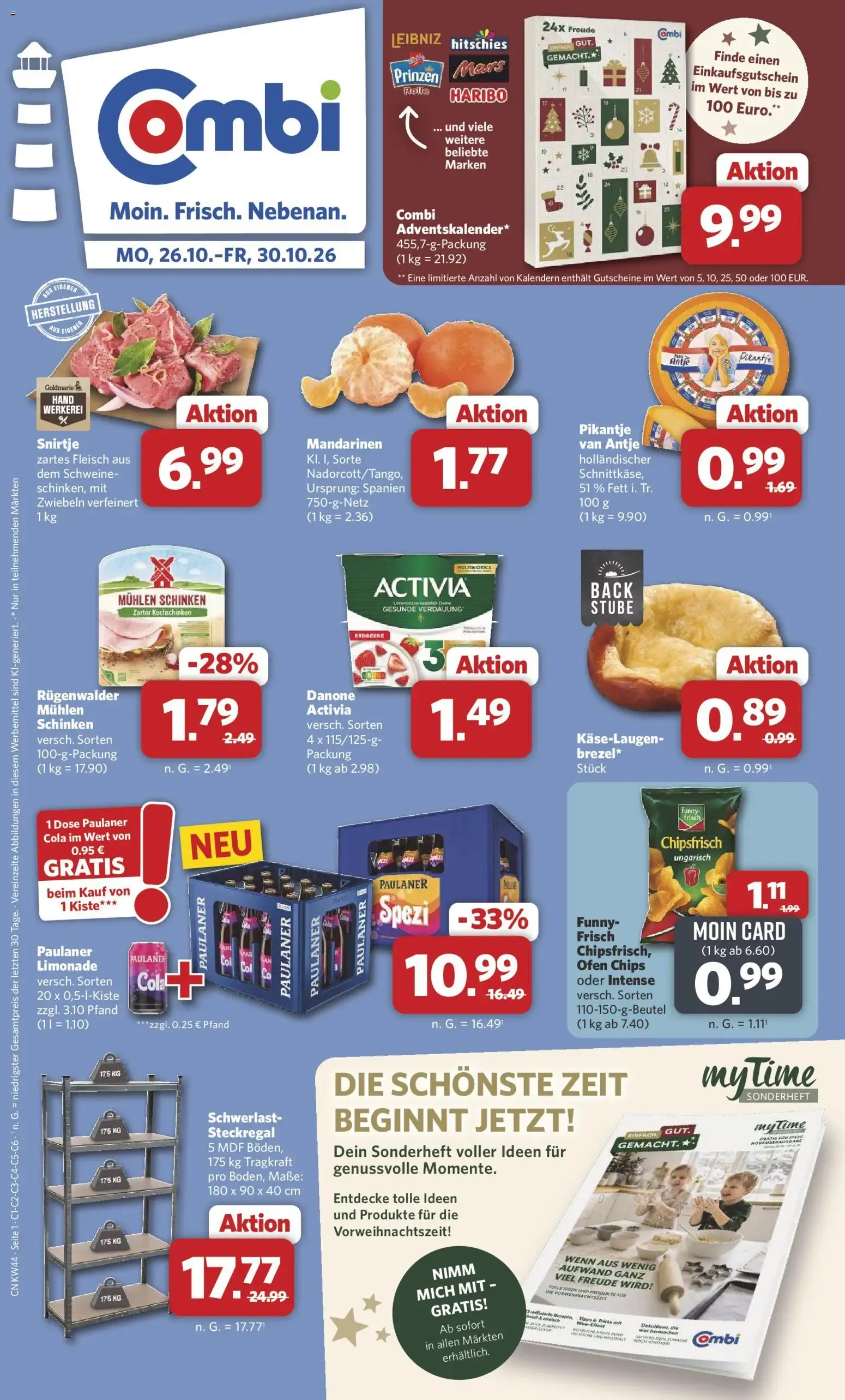Combi Prospekt (ab 26.10.2026) zum Blättern von 26. Oktober bis 30. Oktober 2026 - Prospekt seite 1