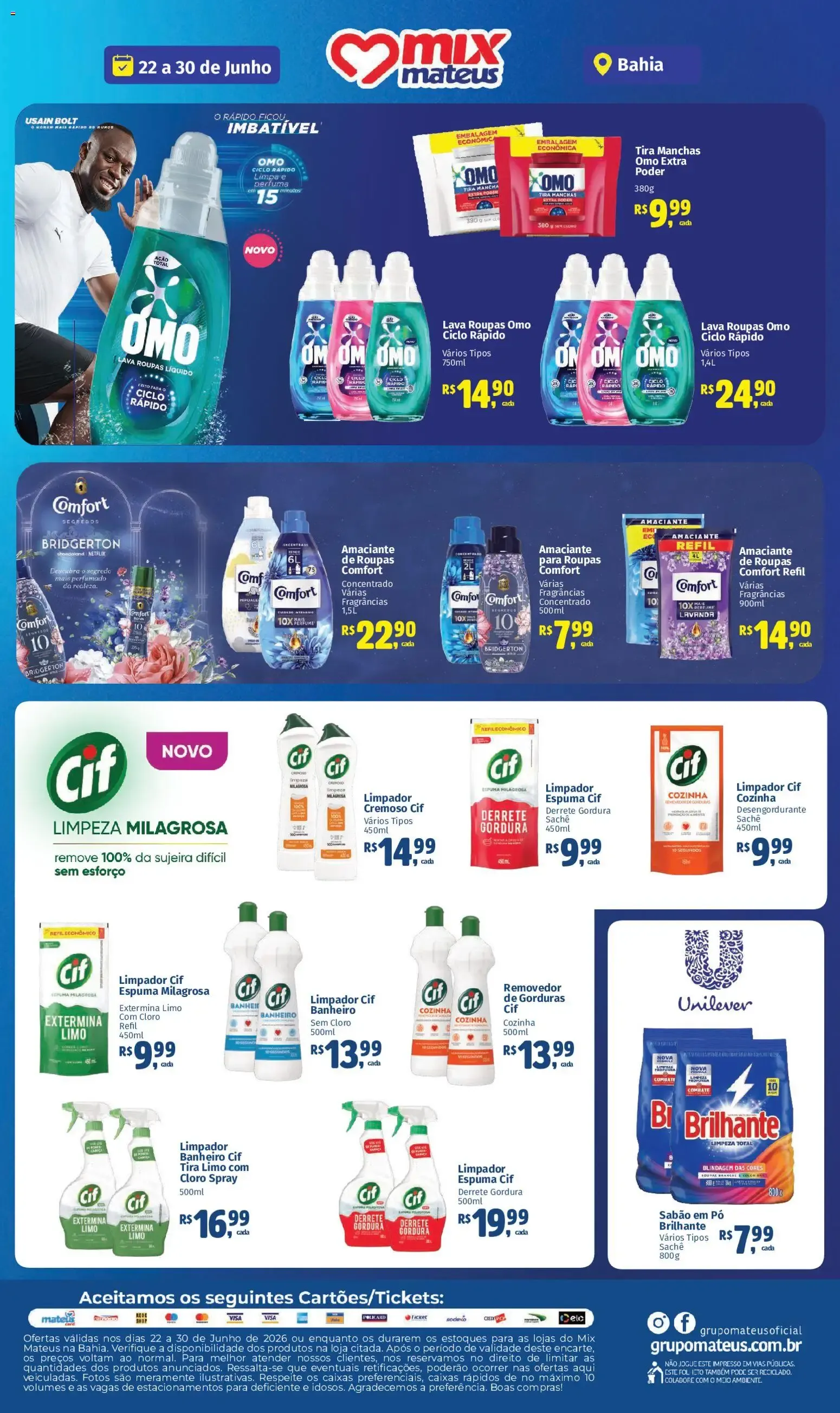 Mateus ofertas Especial unilever de 22/06/2026 | Promoções Online