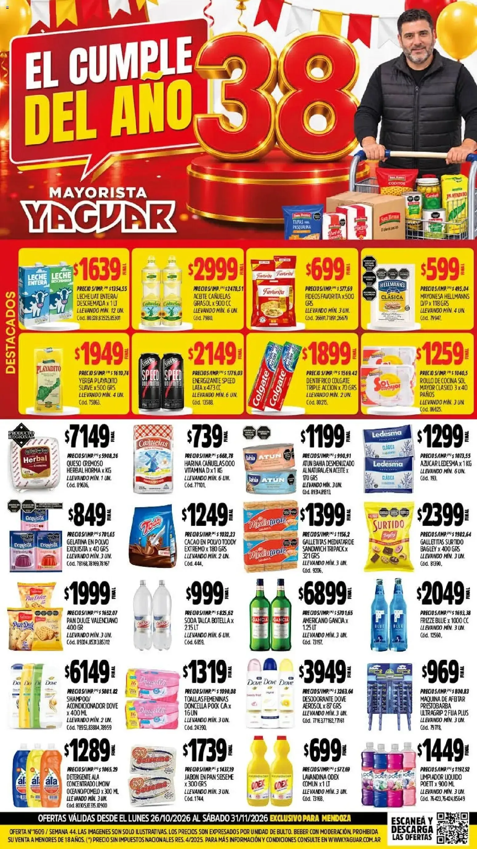 Ofertas de Yaguar - Oferta Semanal Mendoza del 26/10/2026 - 31/10/2026 26 de octubre al 31 de octubre 2026 - Página 1 del catálogo