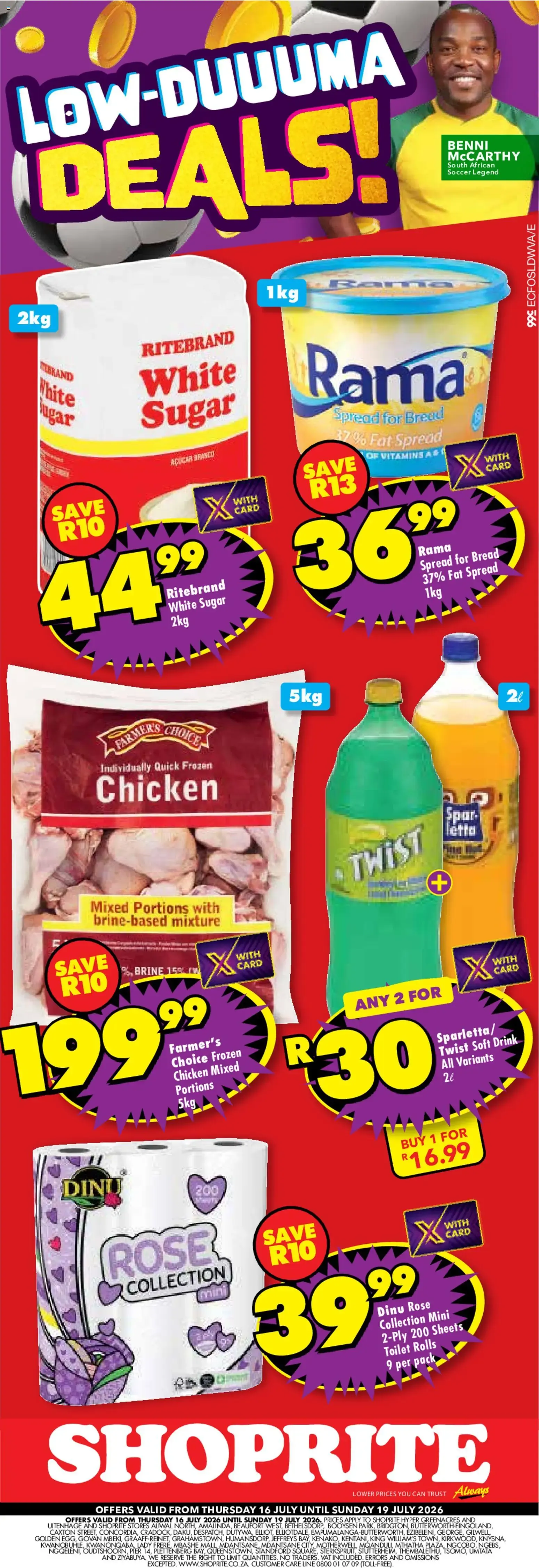 Shoprite - Eastern Cape - Low Price Lowduuuma Deals Extra (16/07/2026 - 19/07/2026) → Online Catalogue from 16 July to 19 July 2026 - Catalogue Page 1