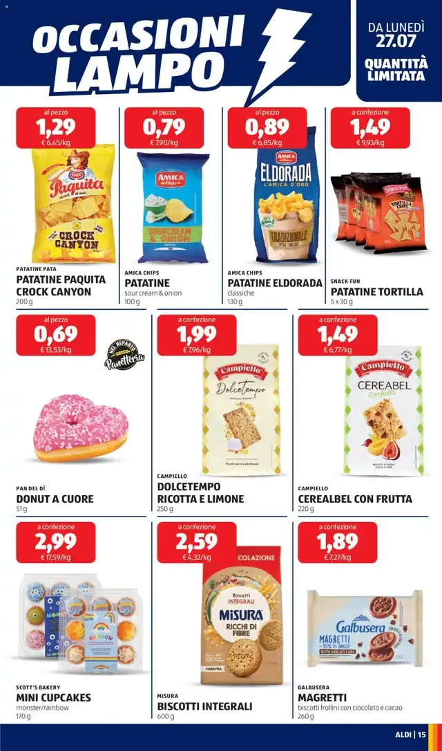Aldi volantino - scopri il nuovo volantino valido dal 27/07/2026 ⭐️ da 27 luglio a 2 agosto di 2026 - Pagina del volantino 15